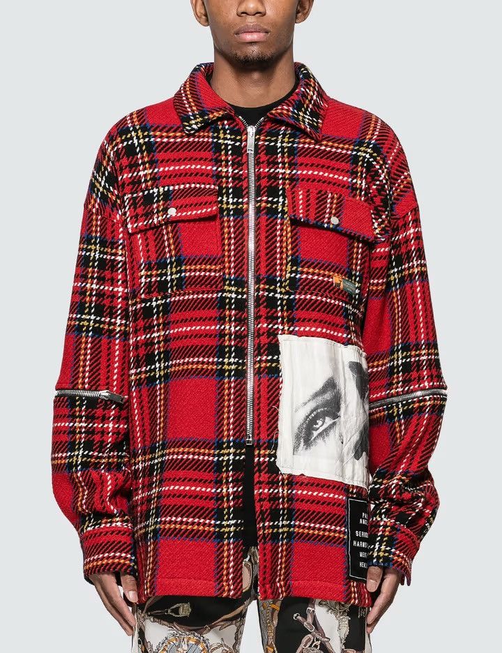 Palm Angels Palm Angel Check Wool Jacket Size US XXS / EU 40 - 9 Thumbnail