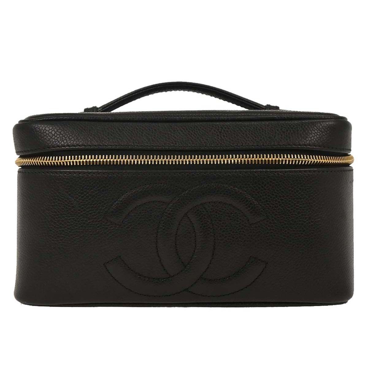 Chanel Chanel Vintage Timeless Cosmetic Case with Mirror Caviar Size ONE SIZE - 1 Thumbnail