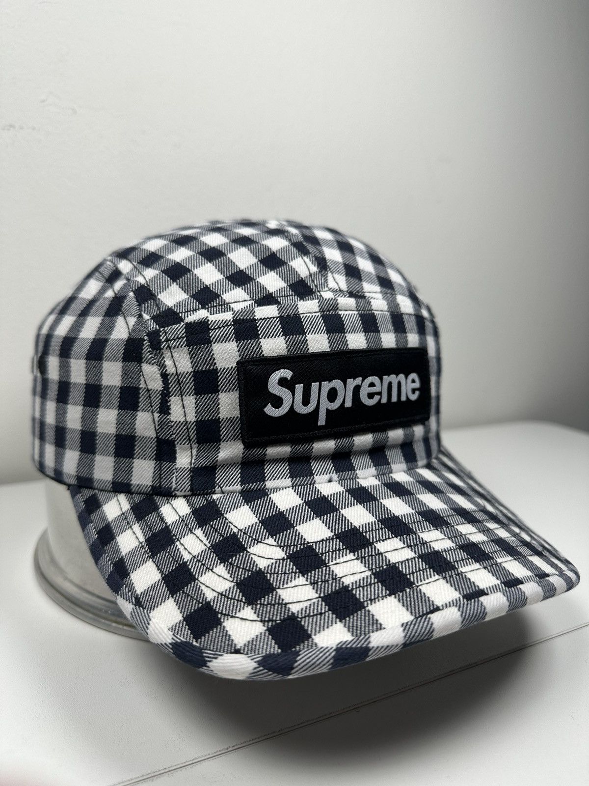 Supreme Supreme Gingham Camp Cap Hat Size ONE SIZE - 3 Thumbnail