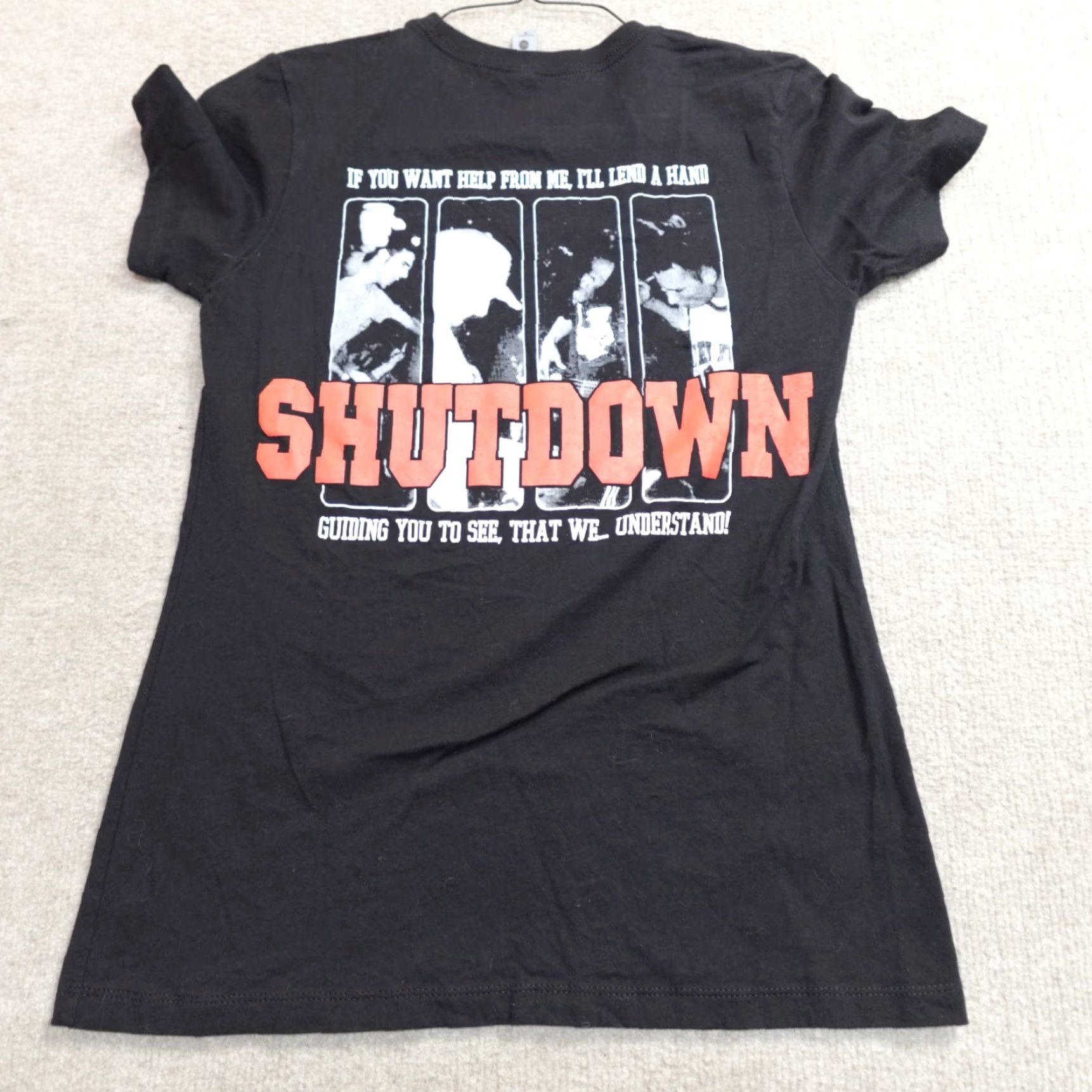 Doublet Shutdown Womens Shirt M Black Double-Sided Size M / US 6-8 / IT 42-44 - 2 Thumbnail