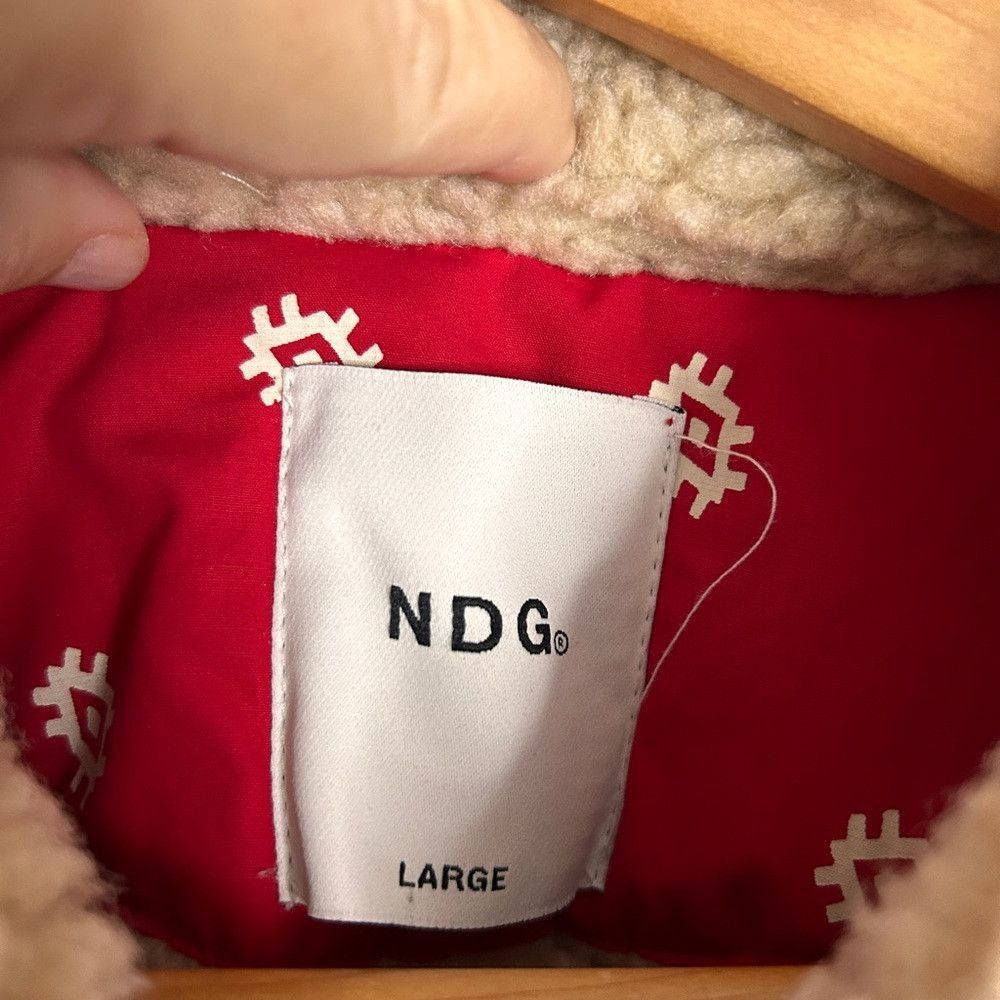 NDG Studio NDG Studio Paris Red and White Jacket withh Faux Lambskin I Size US L / EU 52-54 / 3 - 3 Thumbnail