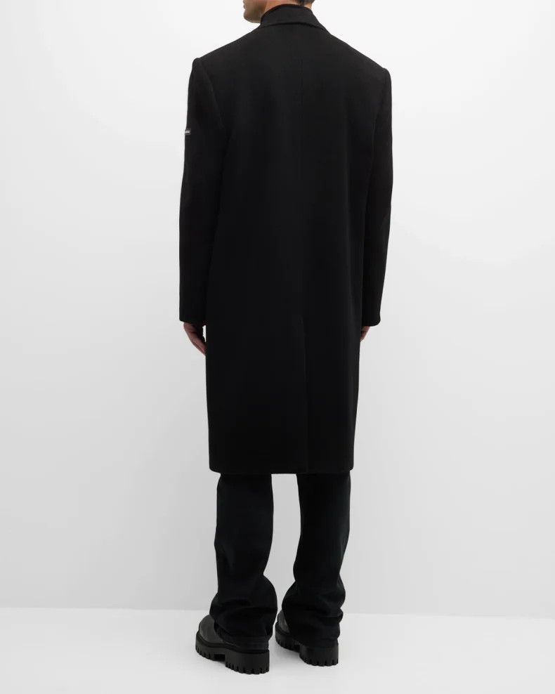 Balenciaga o1mt1gz0924 Boxy Coat in Black Size XL / US 12-14 / IT 48-50 - 3 Thumbnail