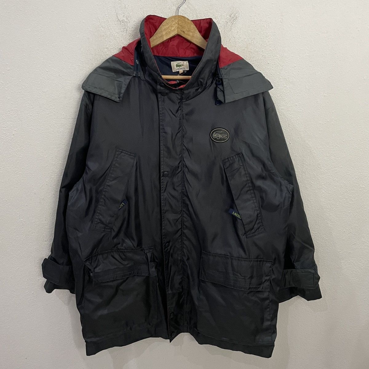 Lacoste Vintage 90s Lacoste Zipper Ups Hoodies Jacket Size US XL / EU 56 / 4 - 1 Thumbnail