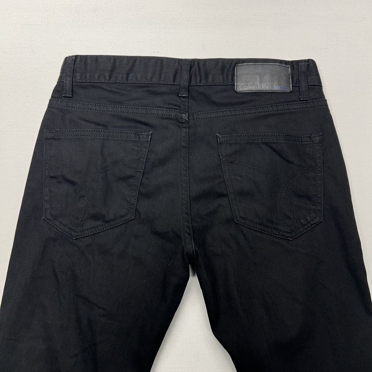 Calvin Klein Calvin Klein Jeans Black Slim Fit Regular Denim Pants Dark Size US 30 / EU 46 - 13 Thumbnail