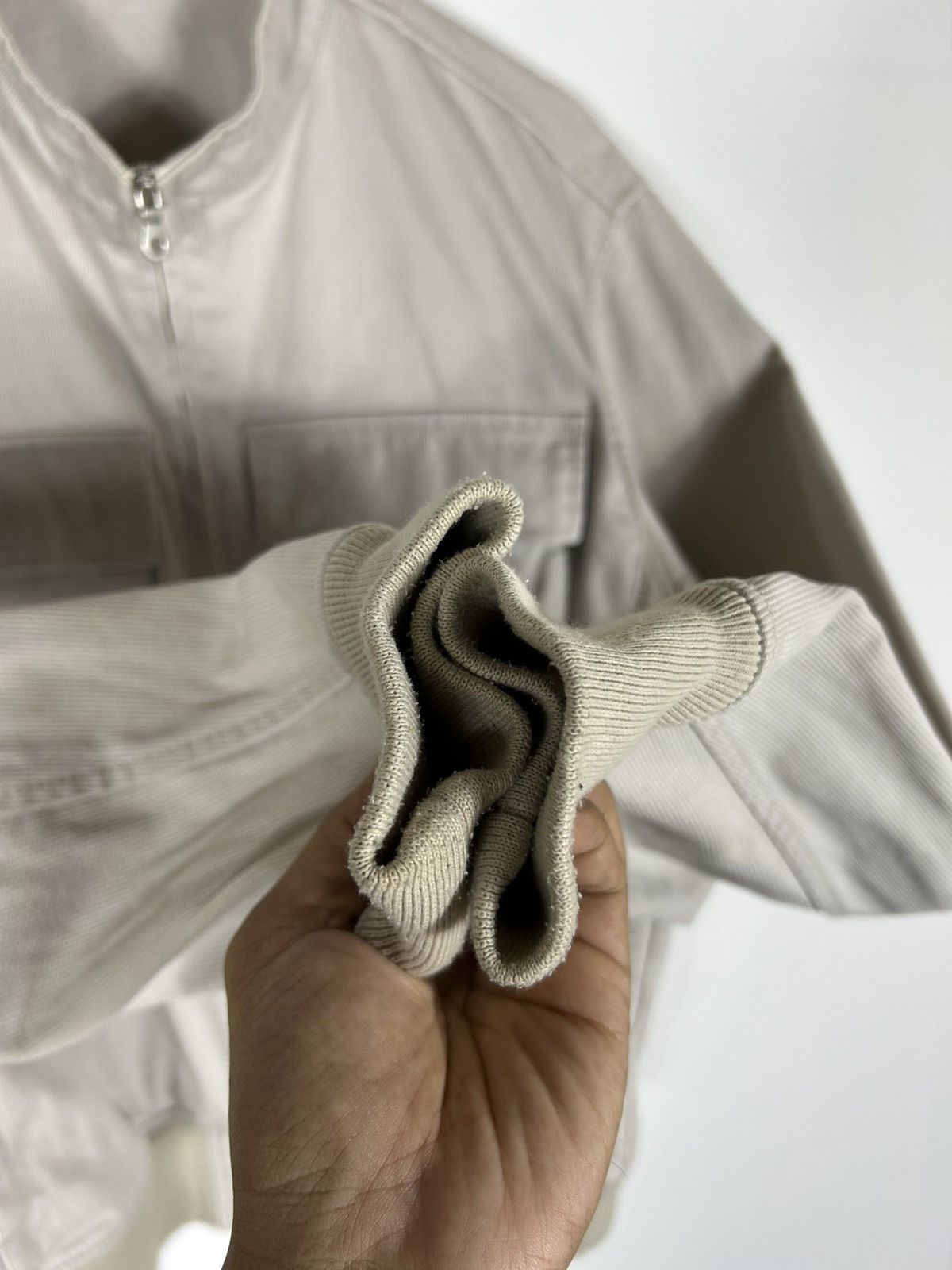 Japanese Brand × Uniqlo × Vintage ⚡️Vintage Uniqlo Canvas Workers Style Zipper Bomber Jacket Size US L / EU 52-54 / 3 - 8 Thumbnail