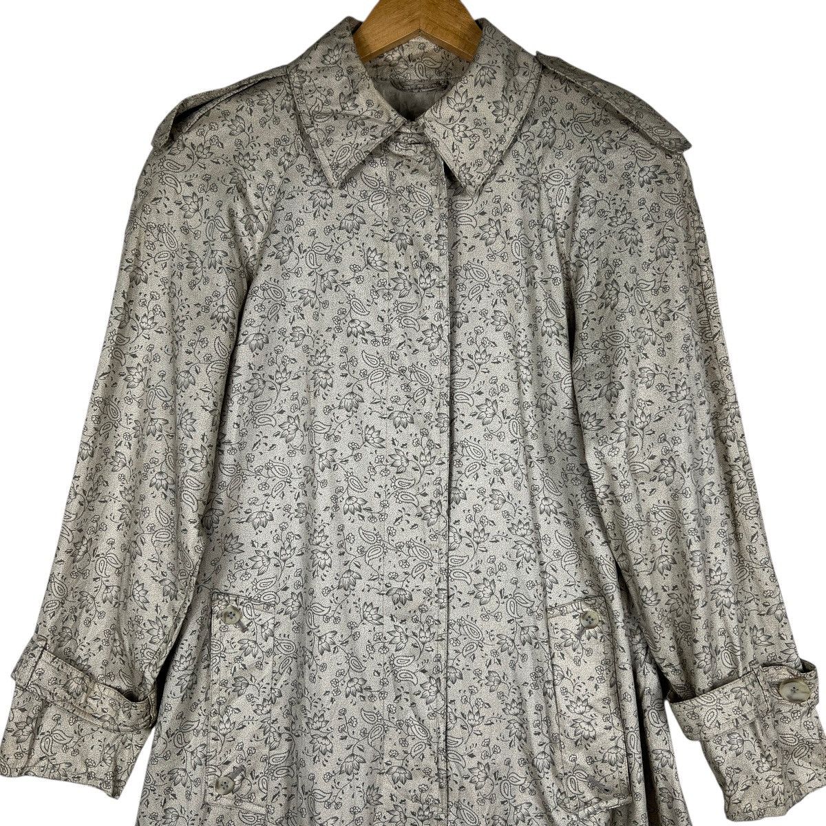 Aquascutum Aquascutum Paisley Trench Coat With Belt Made In England Size S / US 4 / IT 40 - 3 Thumbnail