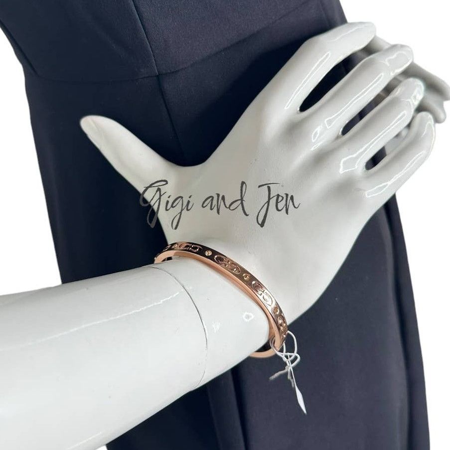 Coach Coach Rose Gold Kissing C Bangle Bracelet Size ONE SIZE - 2 Thumbnail