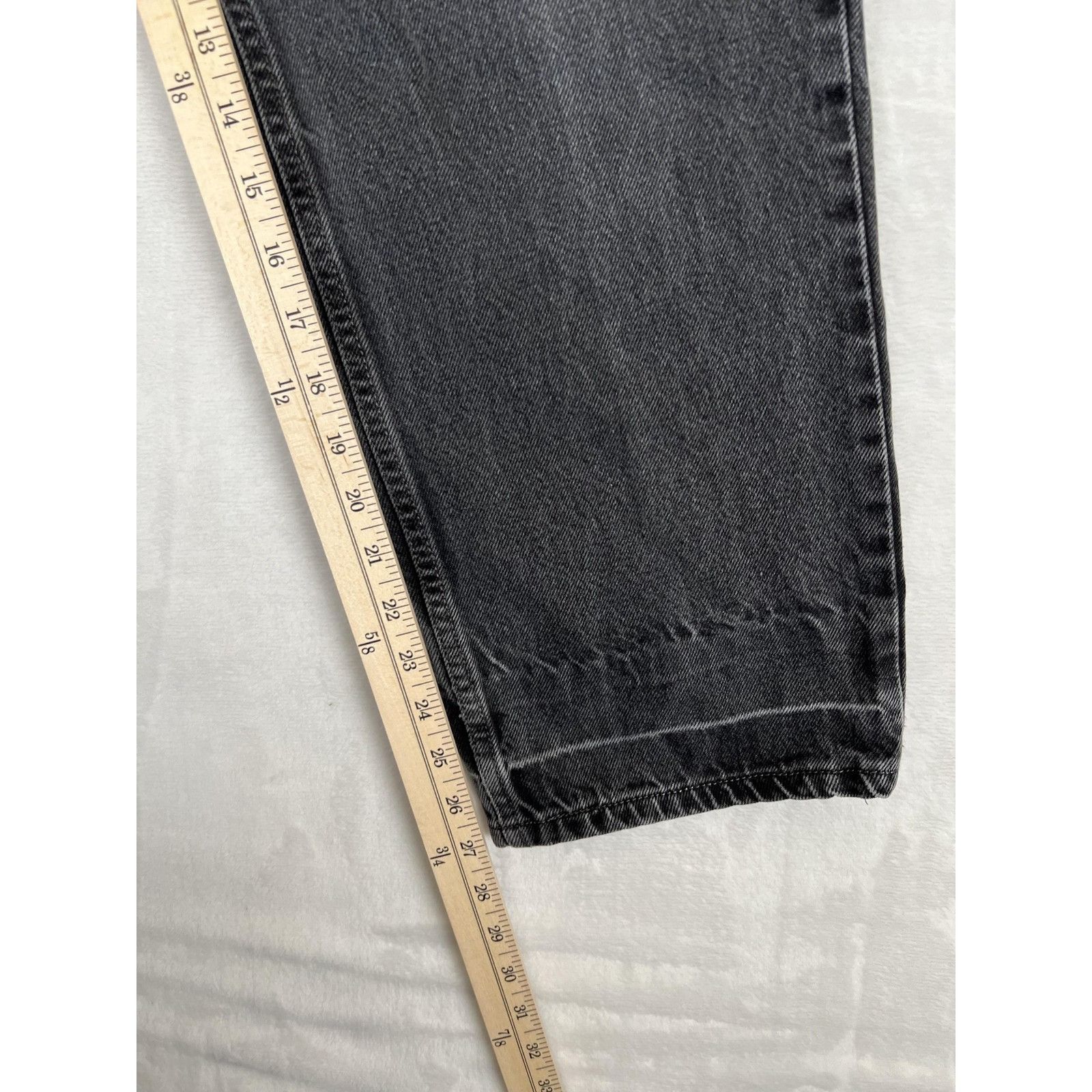 Levi's VTG Levis 550 Jeans Mens 30x27 Black Relaxed Fit Husky Denim Size US 30 / EU 46 - 3 Thumbnail