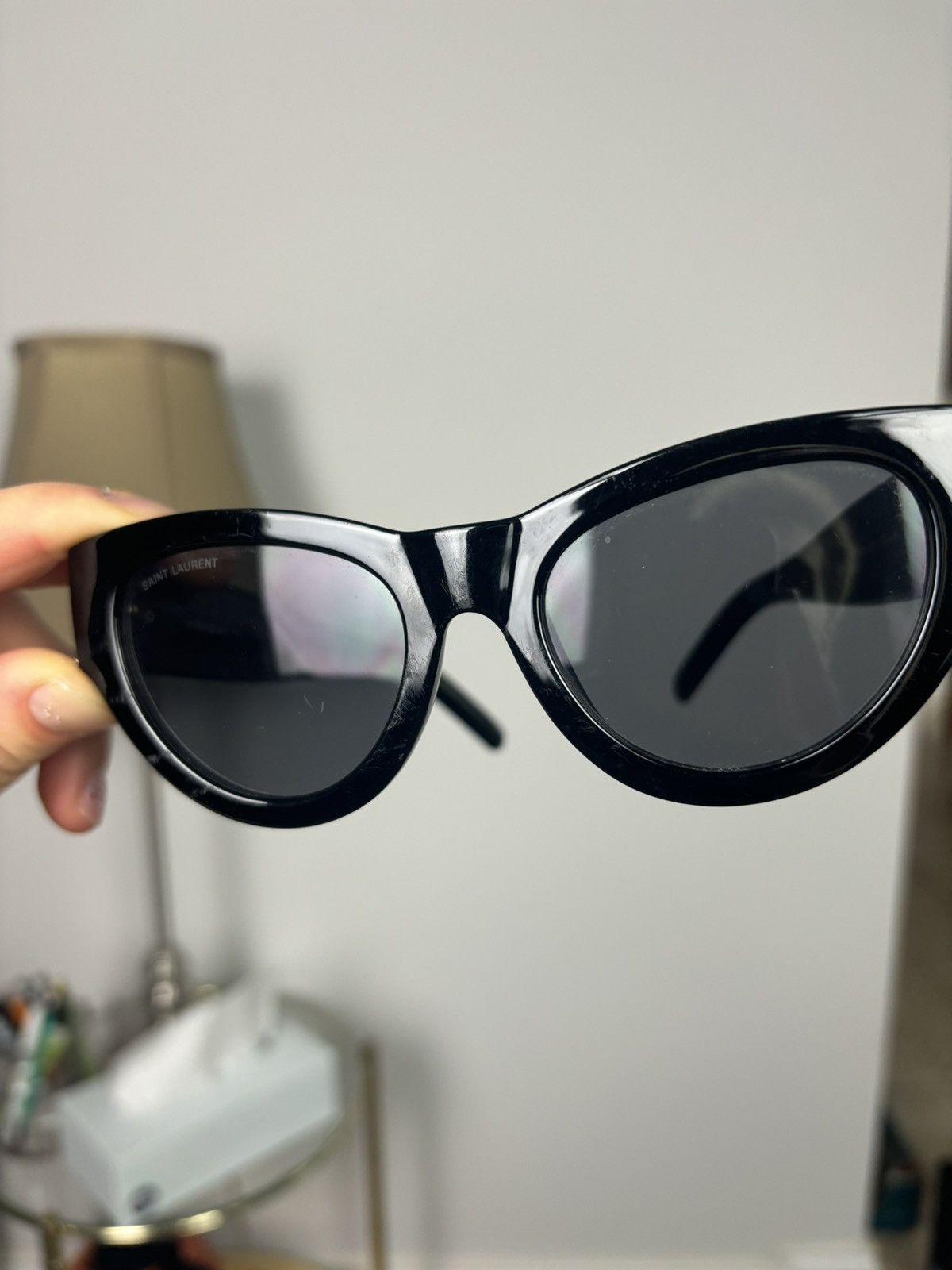 Yves Saint Laurent Saint Laurent Sunglasses SL M94 001 Shiny Black Frame Lens Size ONE SIZE - 3 Thumbnail