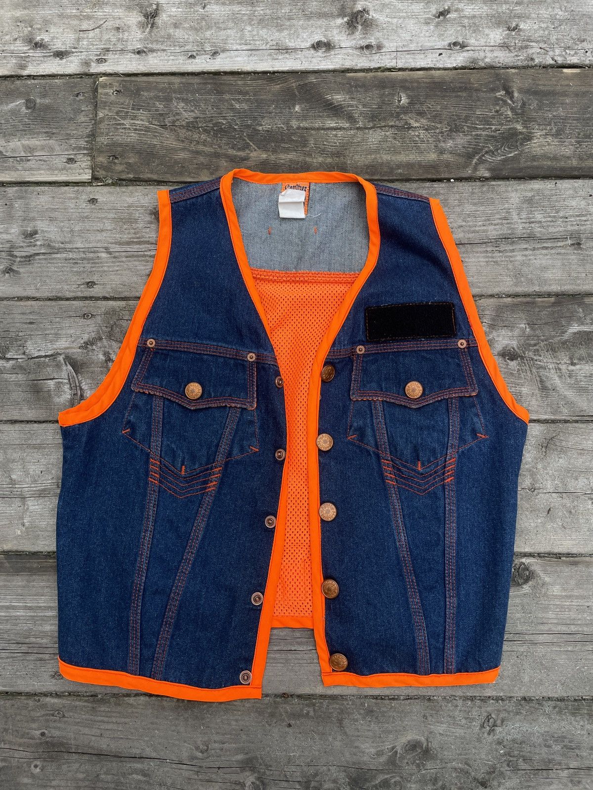 Jean Paul Gaultier Vintage Jean Paul Gaultier Jeans Jacket Vest Mesh Medium Size M / US 6-8 / IT 42-44 - 2 Thumbnail