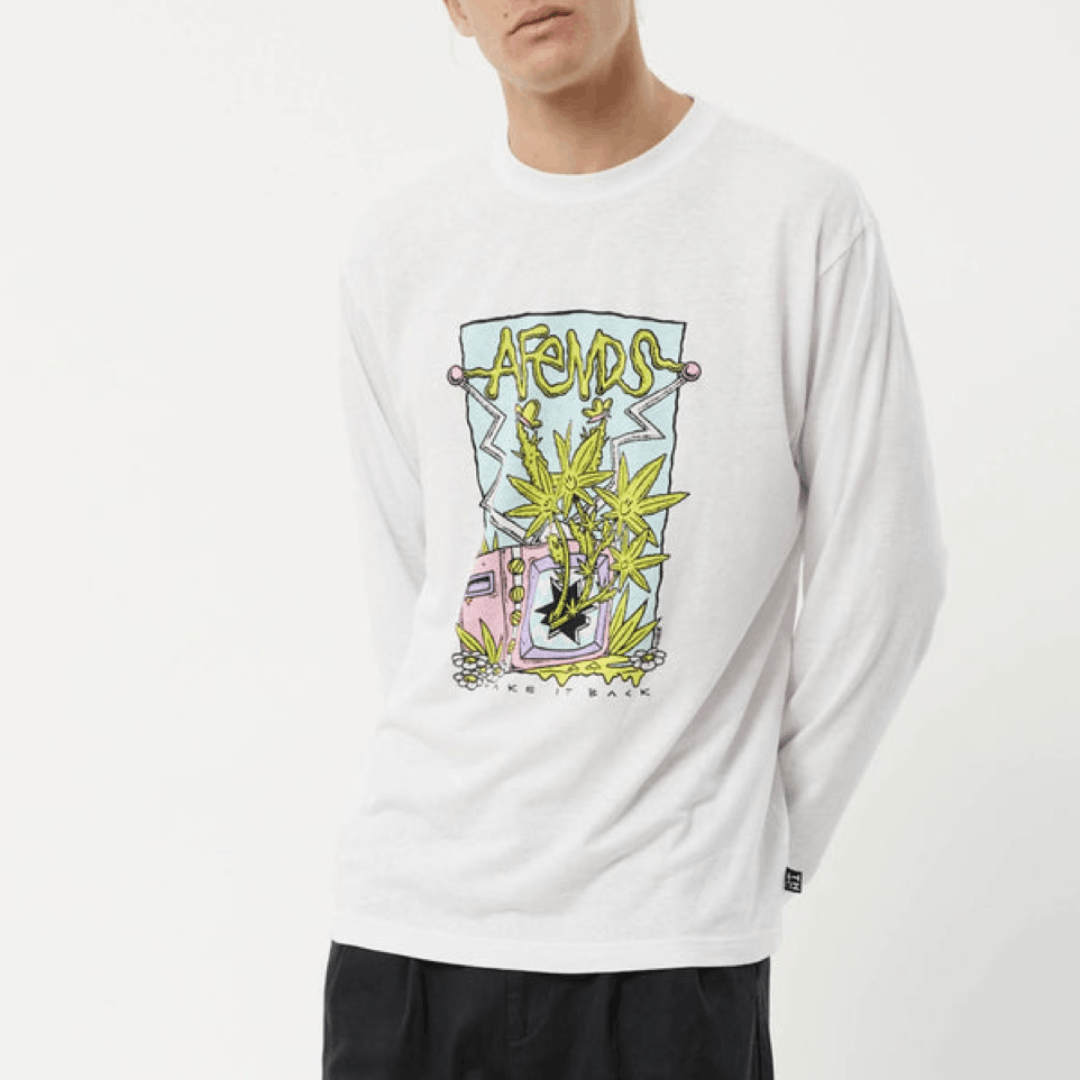 Afends BNWT Afends - Take It Back - Hemp Long Sleeve T-Shirt Medium Size US M / EU 48-50 / 2 - 5 Thumbnail