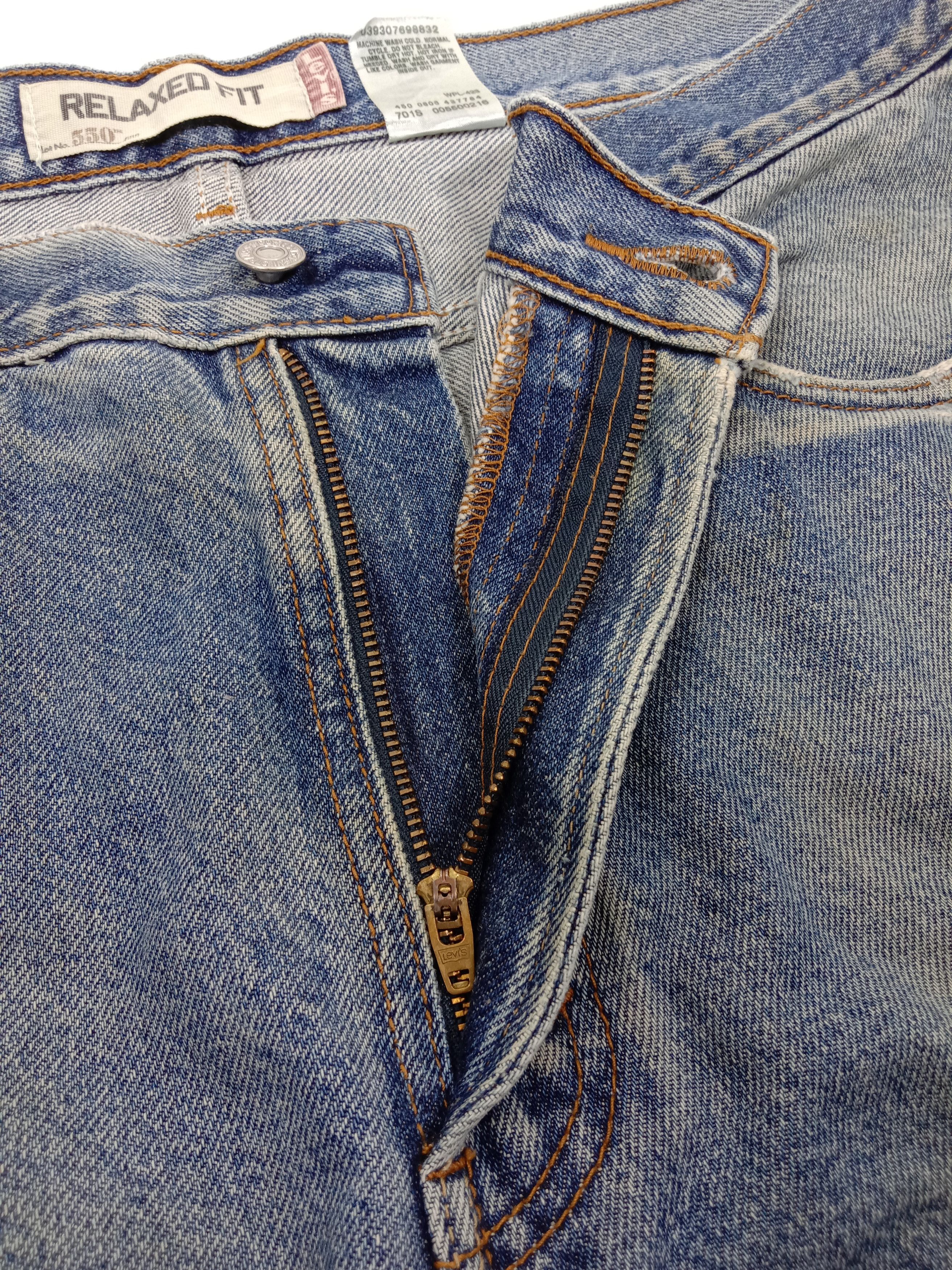 Levi's Vintage Levi’s 550 Jeans Rusty Wash Distressed Denim Size US 36 / EU 52 - 9 Thumbnail
