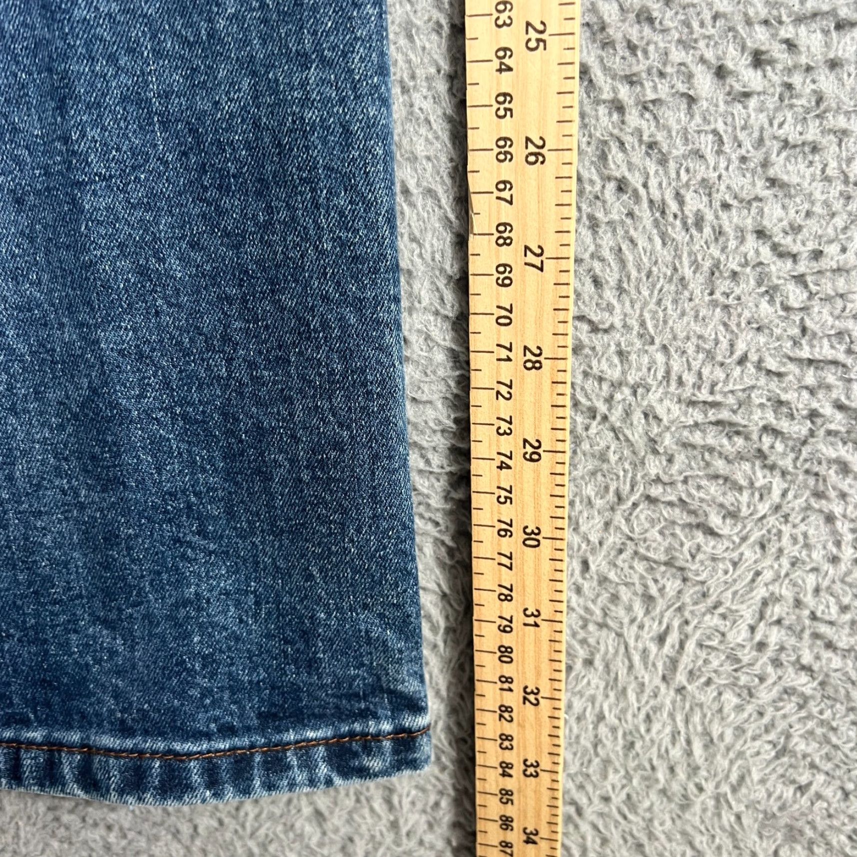 Harley Davidson VINTAGE Harley Davidson Jeans Womens Bootcut 10 Denim Blue 90s Motorcycle Embroidered Reworked Size 32" / US 10 / IT 46 - 3 Thumbnail