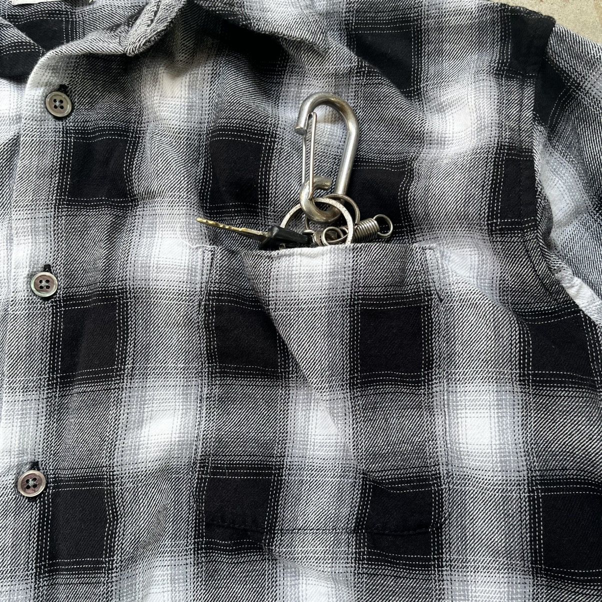 Vintage The CraftCrew shadow plaid shirt cotton 100% Size US M / EU 48-50 / 2 - 2 Thumbnail