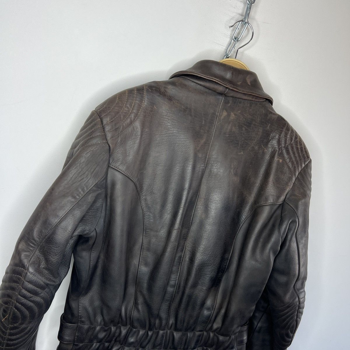 Vintage Moto Vintage Racing Leather Jacket Ramones Biker 90s Punk Size US M / EU 48-50 / 2 - 11 Thumbnail