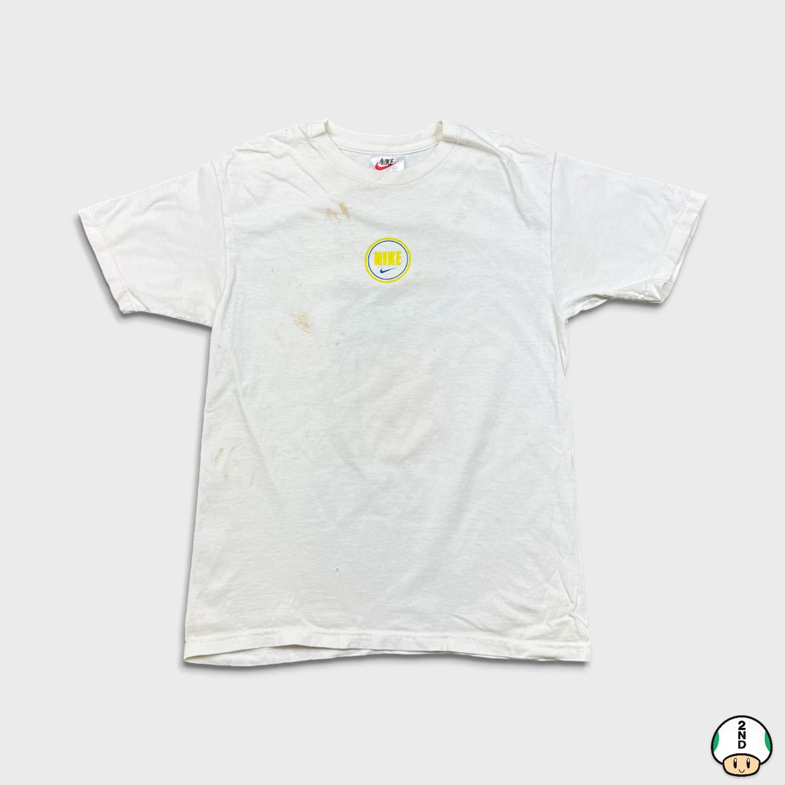 Nike × Vintage Vintage 90s Nike T Shirt XS Swoosh Graphic Short Sleeve Tee Size US XS / EU 42 / 0 - 1 Thumbnail
