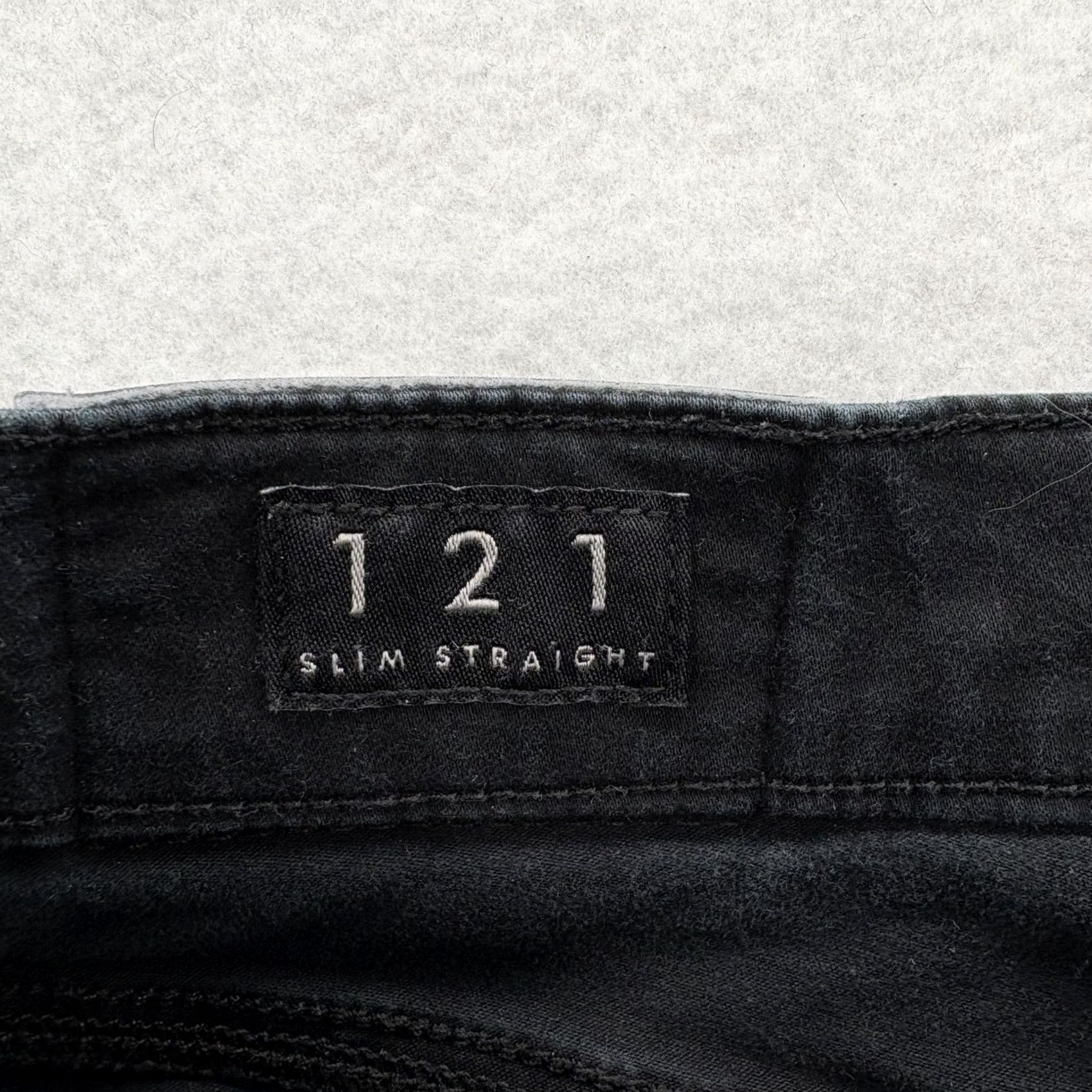 Lucky Brand Lucky Brand 121 Slim Straight Pants Mens 40x30 Black Stretch Twill 5-Pocket Size US 40 / EU 56 - 5 Thumbnail