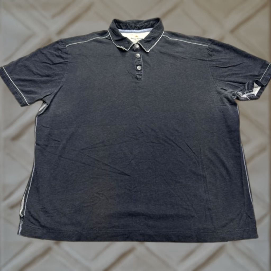 Tommy Bahama Tommy Bahama Polo Shirt Mens XL Gray Cotton Short Sleeve Casual Shirt - Regular Fit, Classic, Preppy, Outdoor, Golf, Tennis, Walking Size US XL / EU 56 / 4 - 1 Thumbnail