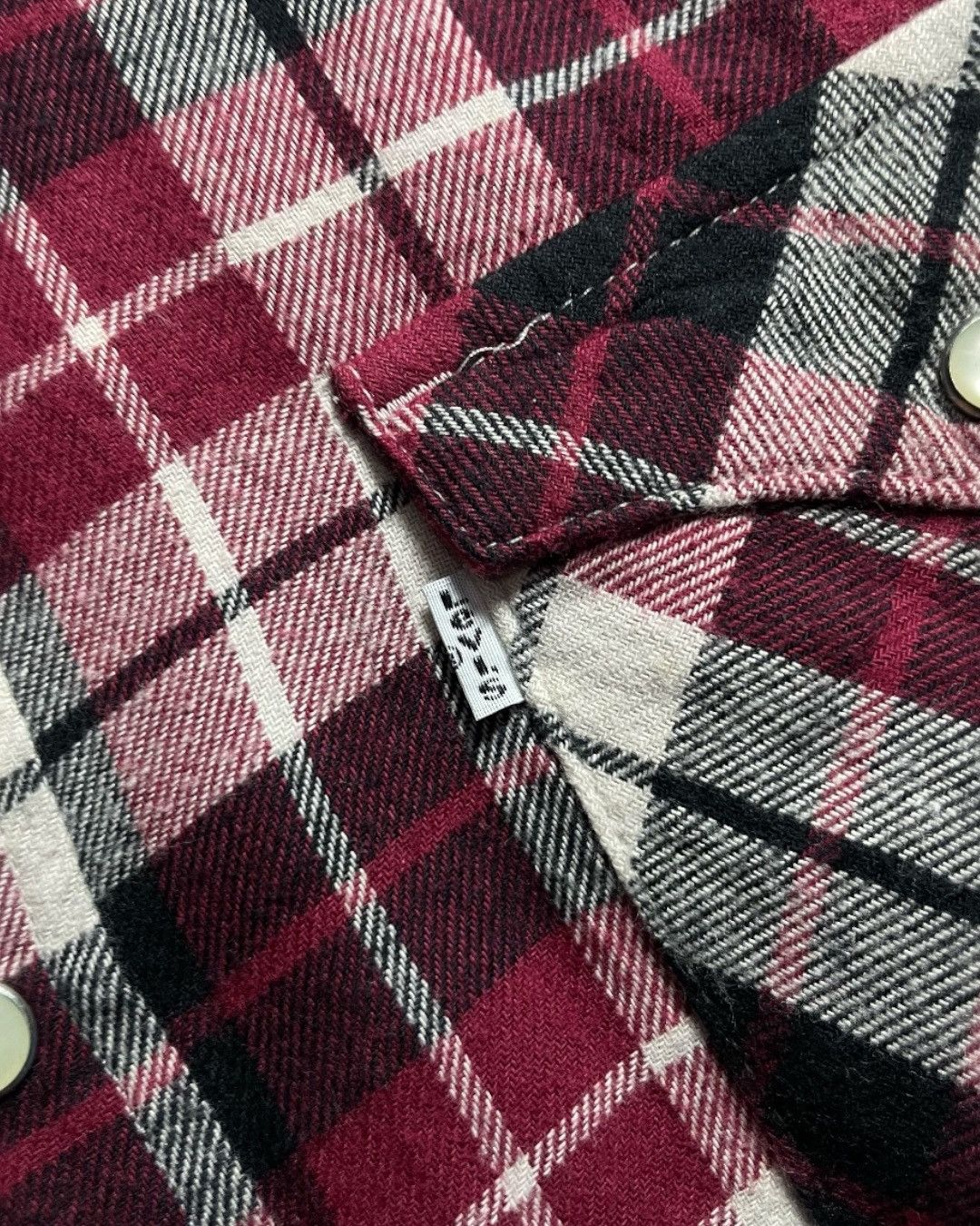Levi's Flannel Shirt Western Double Pocket LEVIS Size M fit XL Size US M / EU 48-50 / 2 - 6 Thumbnail
