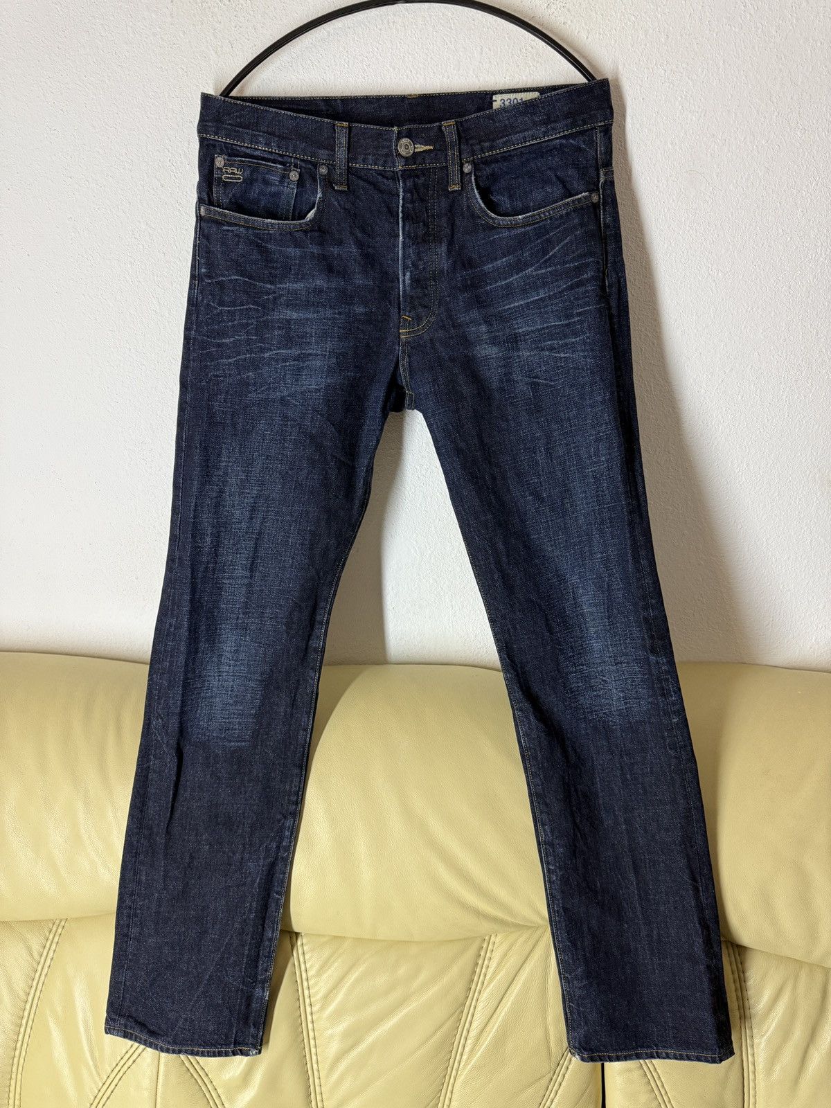 G-Star G Star Raw 3301 Denim Jeans Indigo Blue Size US 32 / EU 48 - 21 Thumbnail