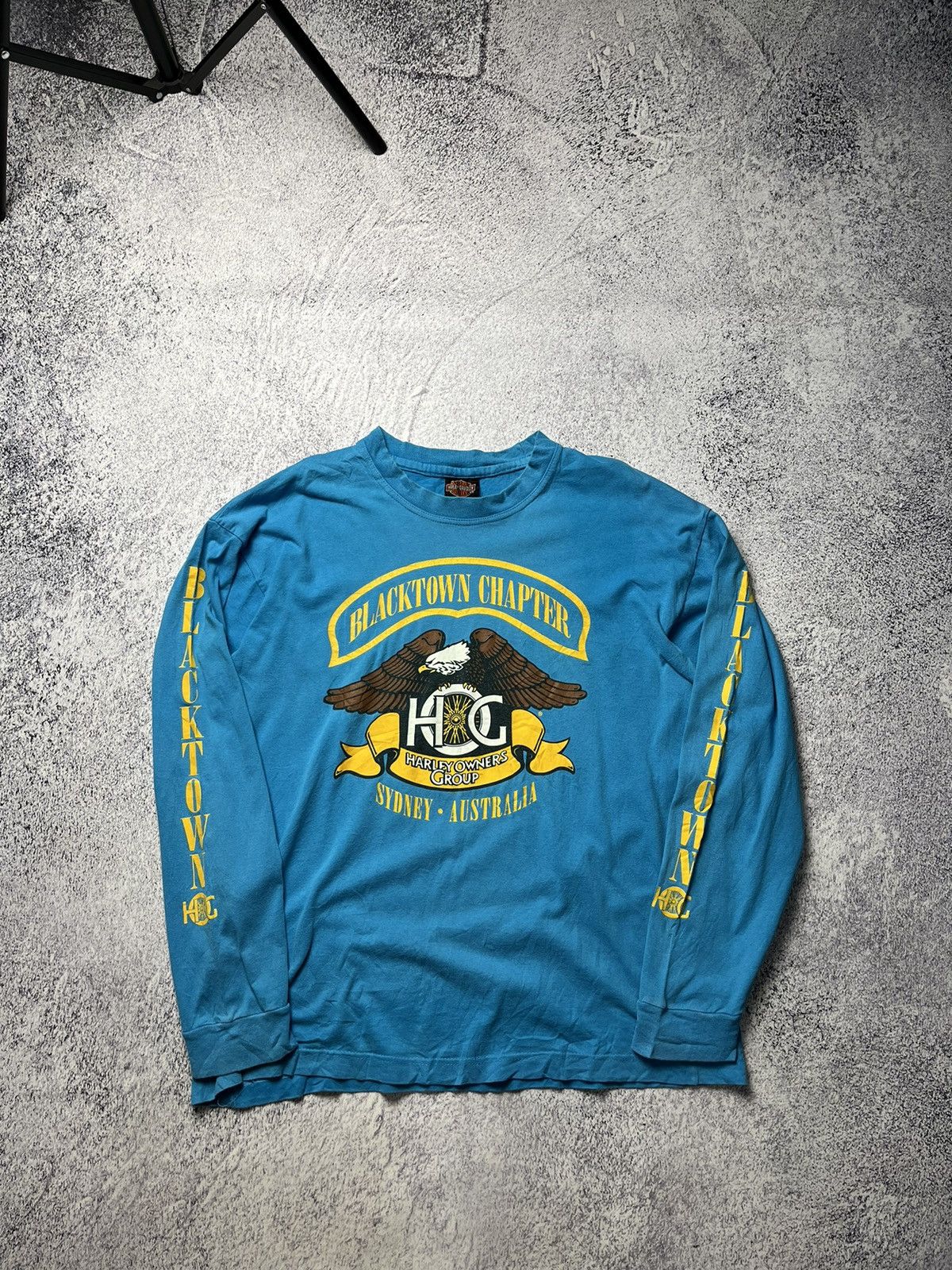 Harley Davidson × Vintage Vintage Harley Davidson Long Sleeve Blacktown 2004 Y2K Size US L / EU 52-54 / 3 - 1 Thumbnail