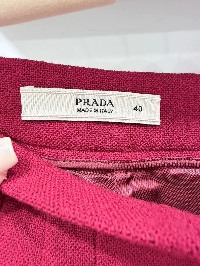 Prada Prada Red skirt Size 26" / US 2 / IT 38 - 2 Thumbnail