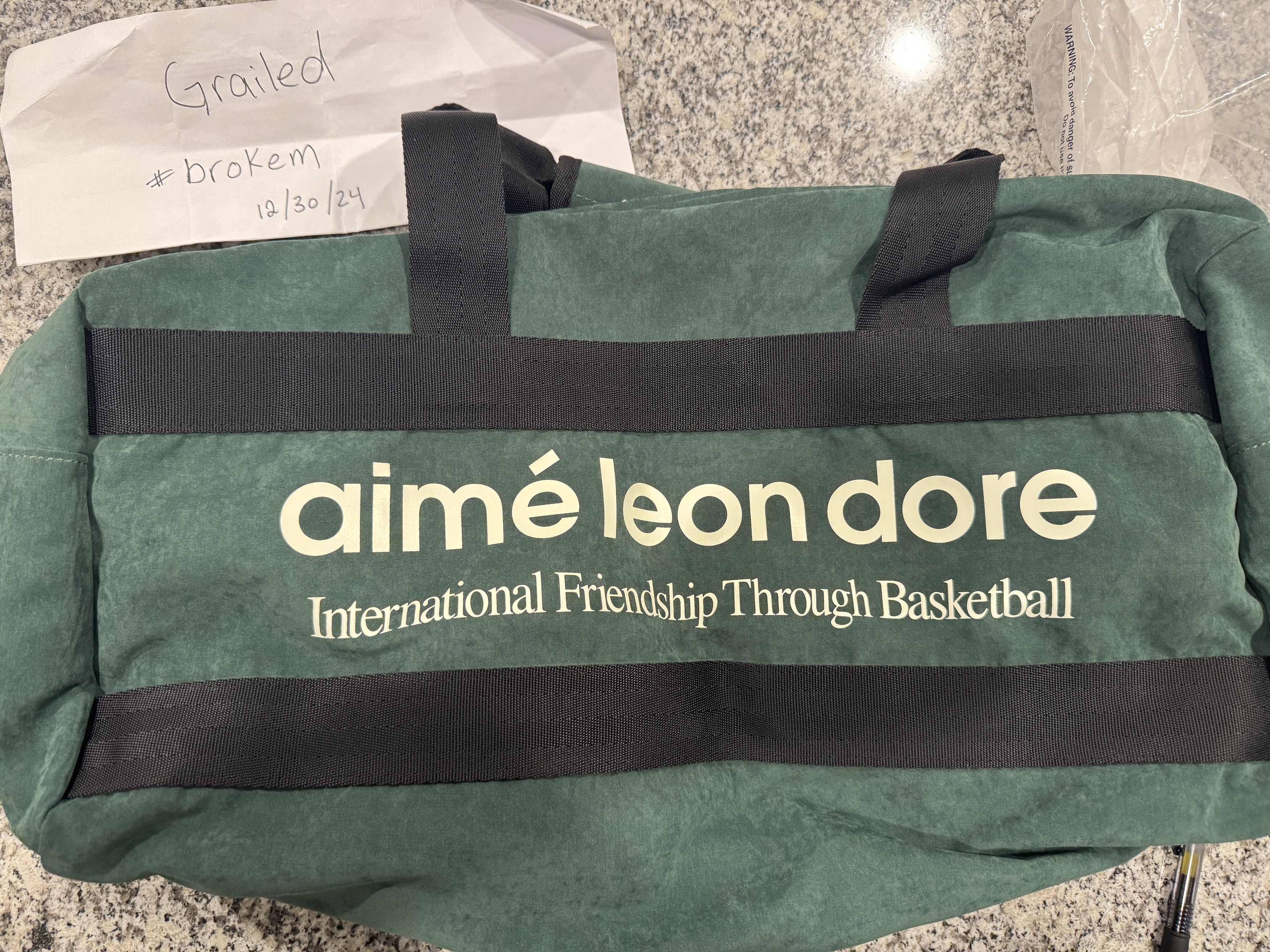 Aime Leon Dore Packable Tote Bag Green | Grailed
