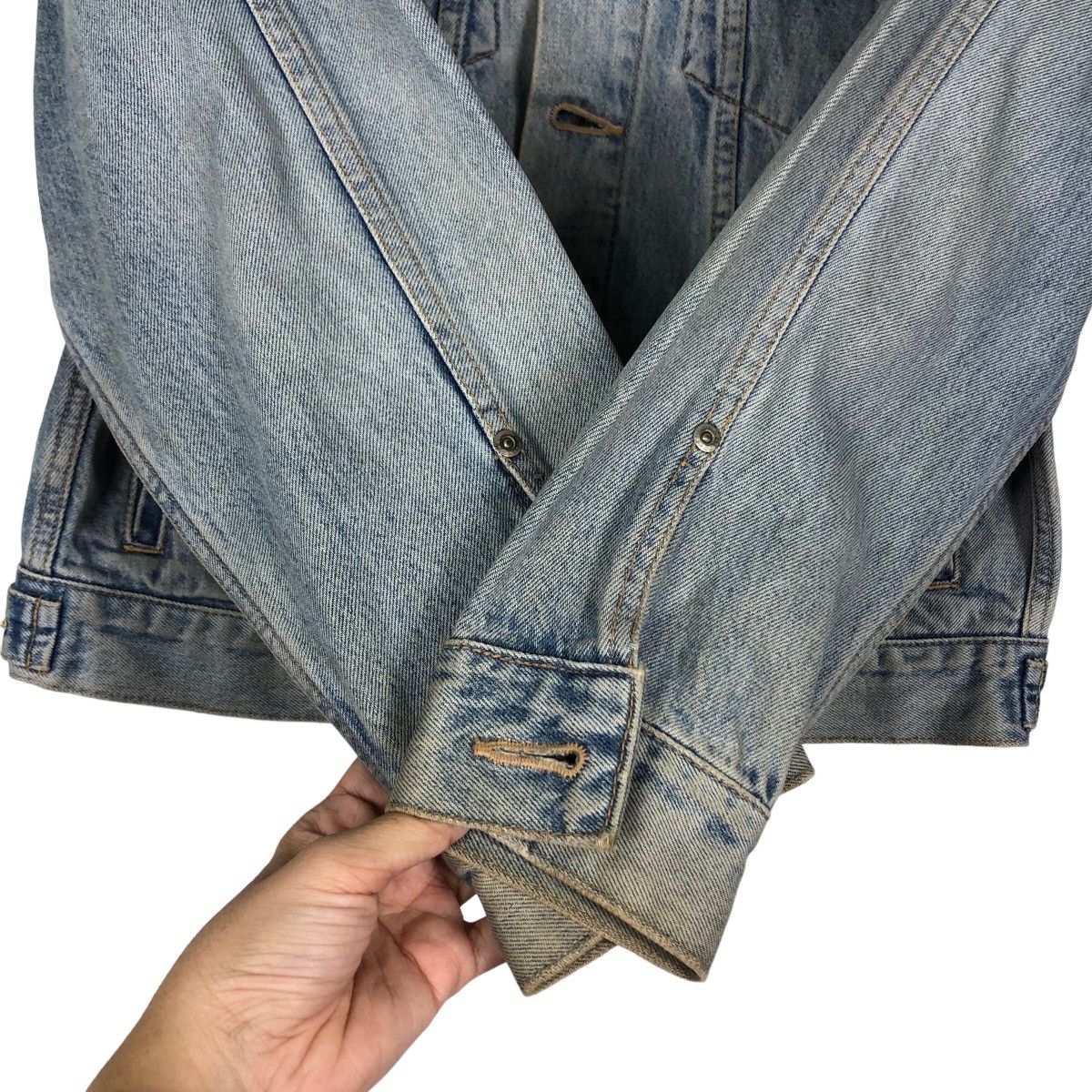 If Six Was Nine 🔥Vintage Trucker Denim Jacket Biker Edwin Size US M / EU 48-50 / 2 - 15 Thumbnail