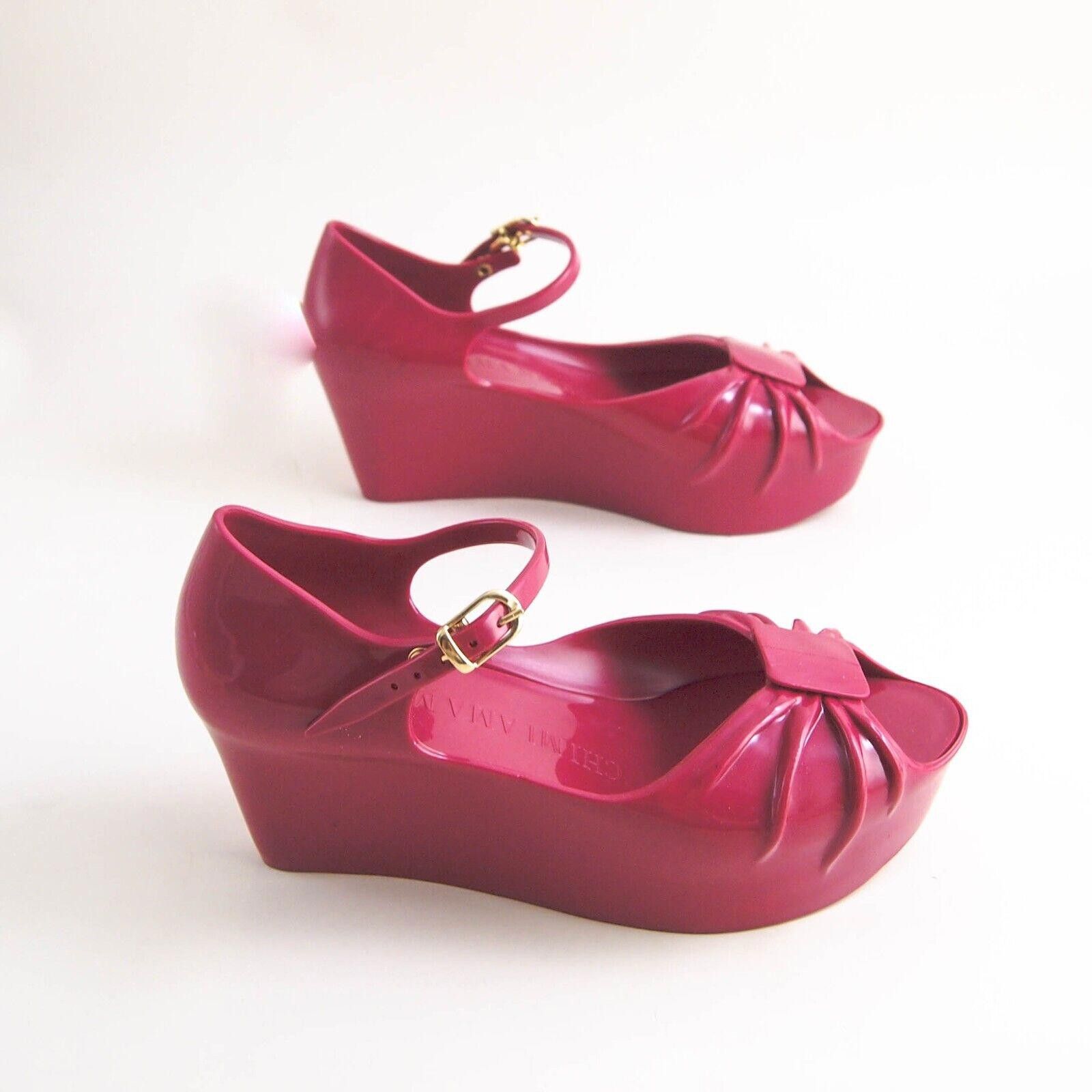 Moschino Moschino x Kartell Jelly Sandals Magenta Womens US 6 EU 36 Size US 6 / IT 36 - 5 Thumbnail