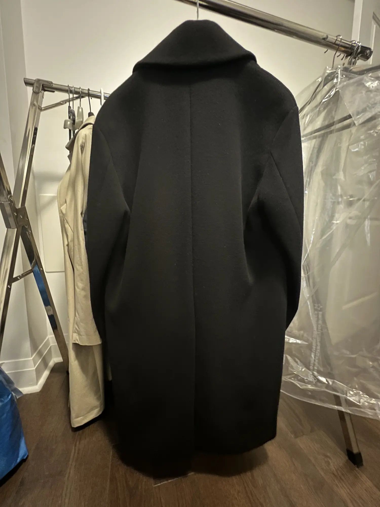 Wooyoungmi Wooyoungmi Black Single-Breasted Cashmere Blend Coat - IT48 Size US M / EU 48-50 / 2 - 3 Thumbnail