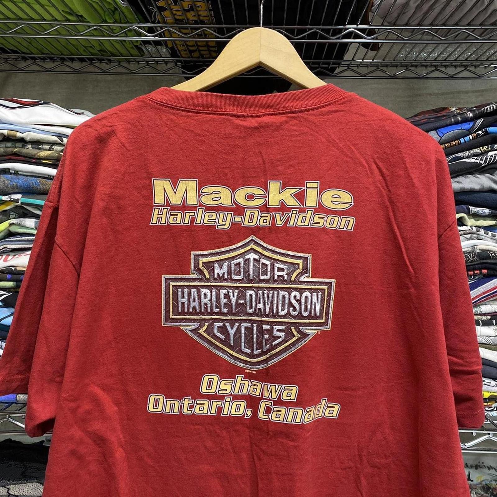 Harley Davidson 2000s harley davidson ohsawa ontario canada tee flames Size US XXL / EU 58 / 5 - 4 Thumbnail