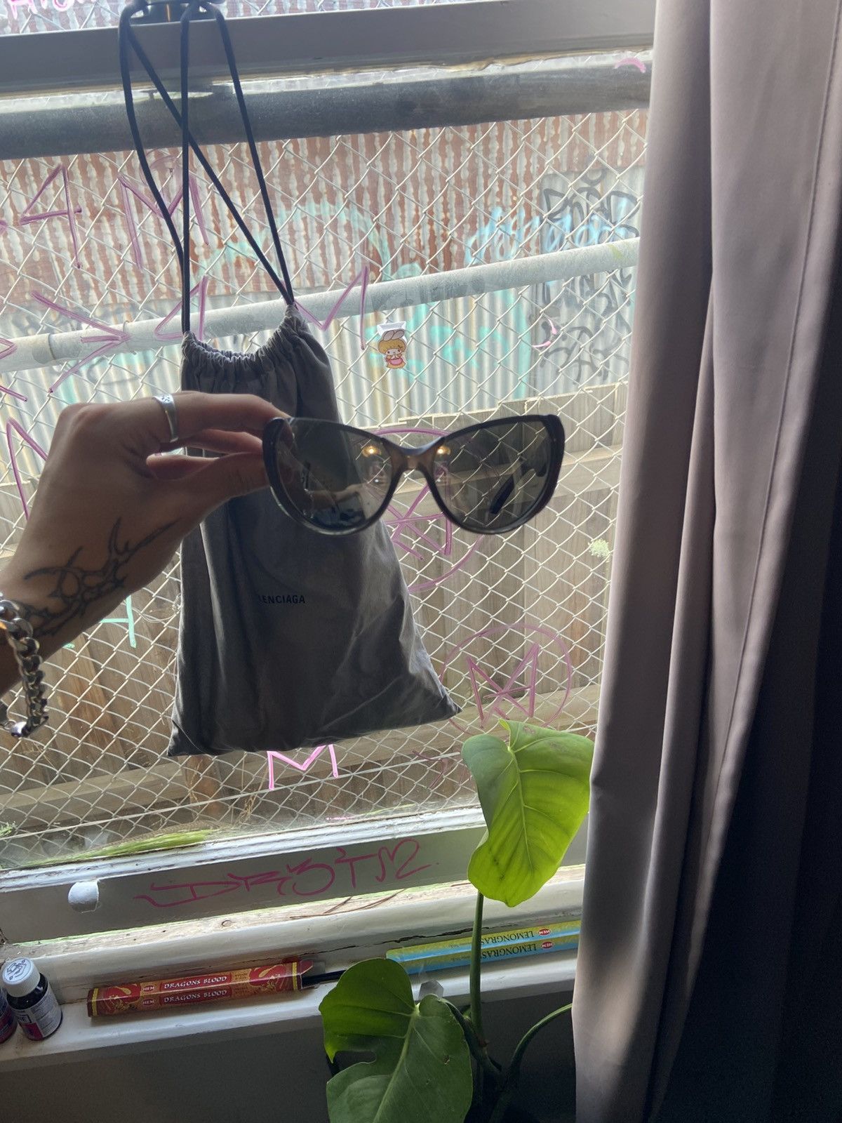Balenciaga xpander silver cateye sunglasses Size ONE SIZE - 1 Thumbnail