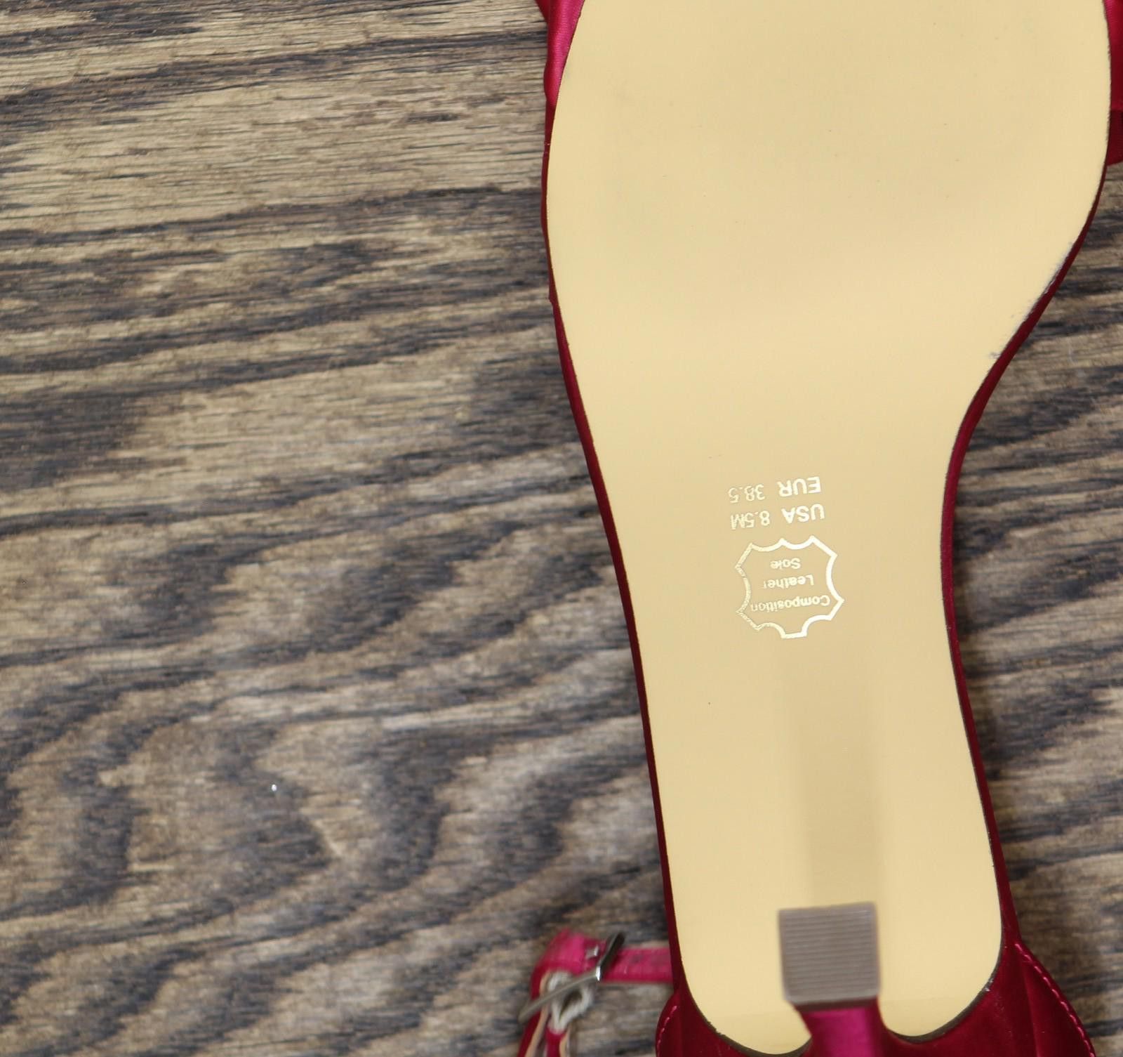 If Six Was Nine Nina Lisa Mid Heel With Ruffle Sandal Parfait Pink 8.5m Size US 8.5 / IT 38.5 - 6 Thumbnail