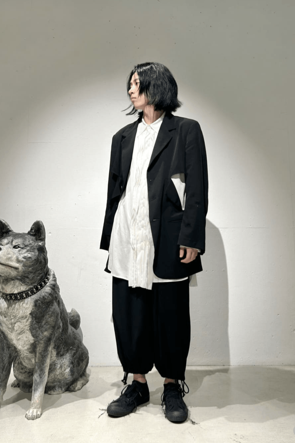 Yohji Yamamoto Yohji Yamamoto Pour Homme - FRILL SHIRT BLOUSE Size US M / EU 48-50 / 2 - 14 Thumbnail
