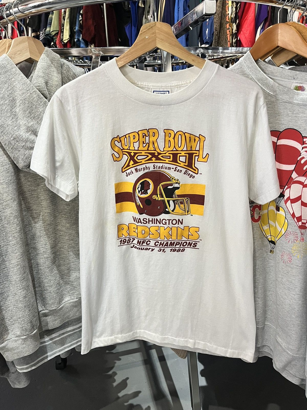 Vintage Vintage 90s WASHINGTON REDSKINS T Shirt Super Bowl