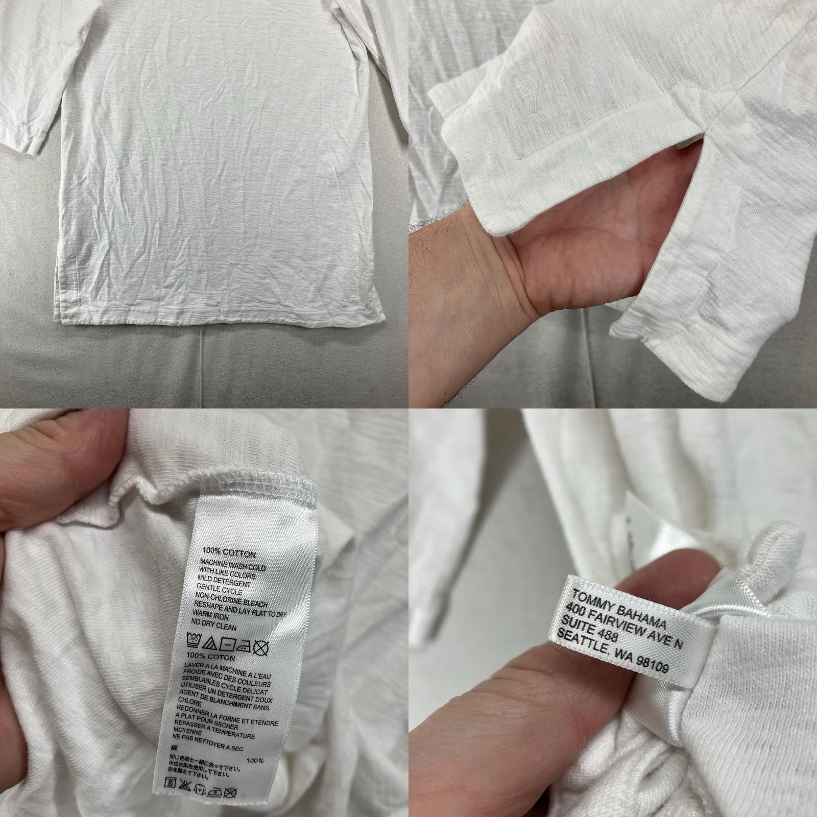 Tommy Bahama Tommy Bahama Women's Cover Up Dress Knit Cotton All Seasons V-Neck Medium White Casual Women's Size M / US 6-8 / IT 42-44 - 8 Thumbnail