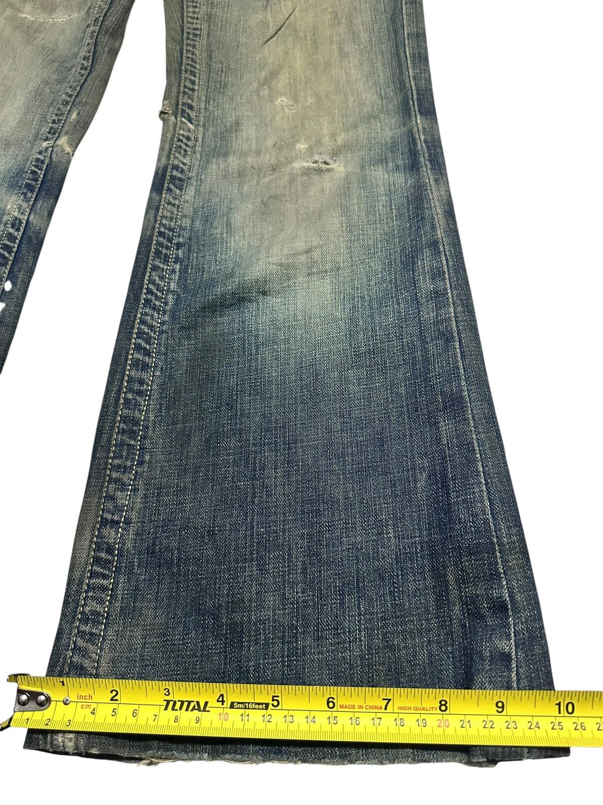 Japanese Brand Q.Co.Co. Vintage Distressed Japan Flare Style With Mudwash Size US 30 / EU 46 - 15 Thumbnail