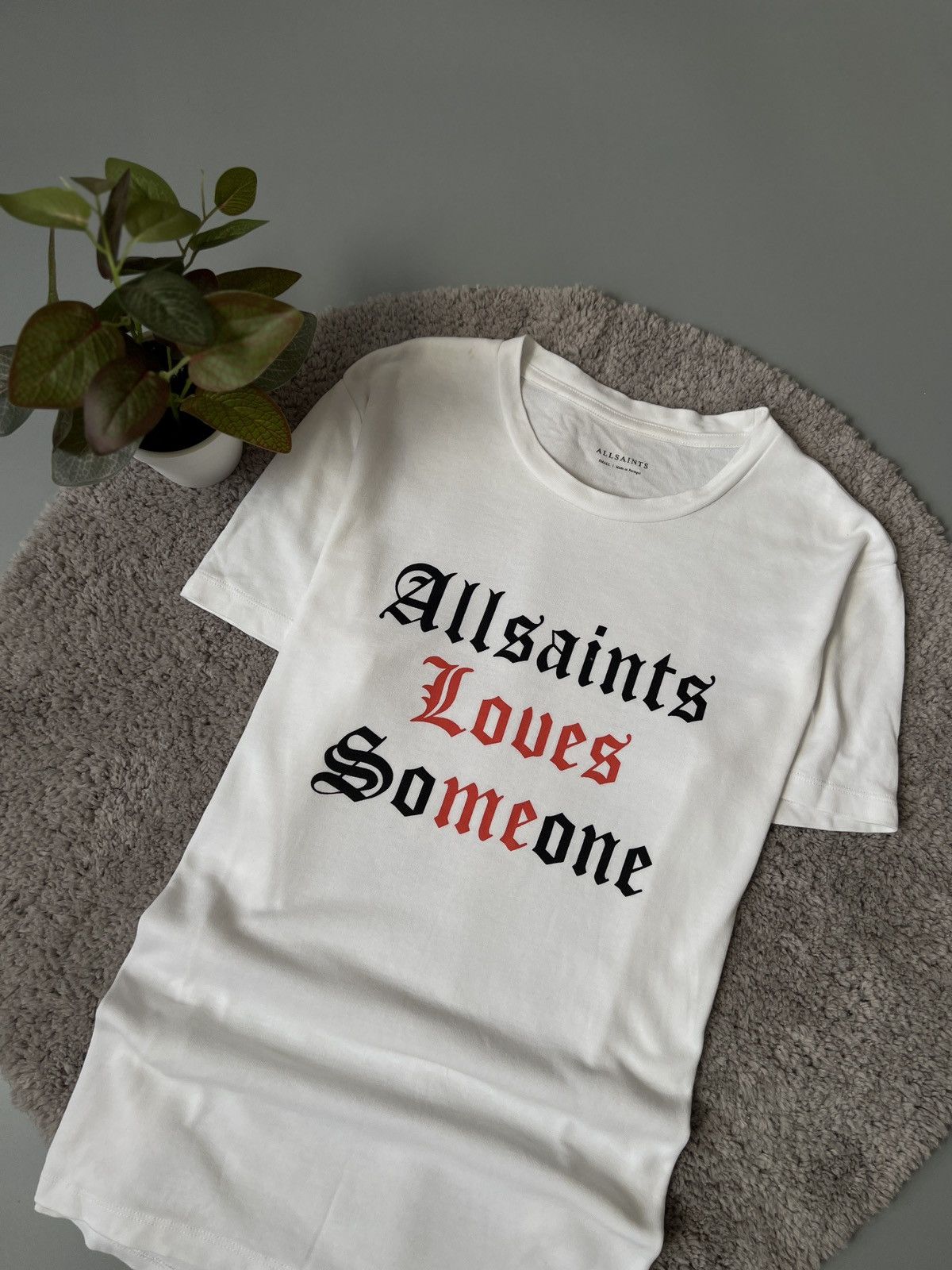 Allsaints × Vintage Allsaints big logo white t-shirt M sz Size US S / EU 44-46 / 1 - 2 Thumbnail
