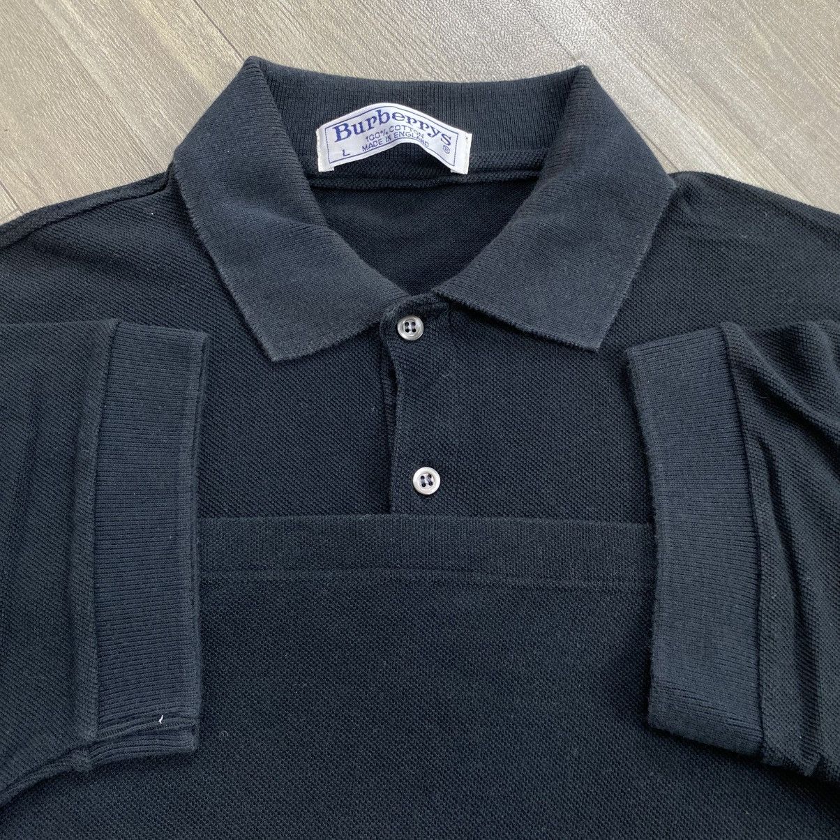 Burberry 🏴󠁧󠁢󠁥󠁮󠁧󠁿1990s Vintage Burberrys Embroidery Iconic Logo Polo Shirt Size US L / EU 52-54 / 3 - 4 Thumbnail