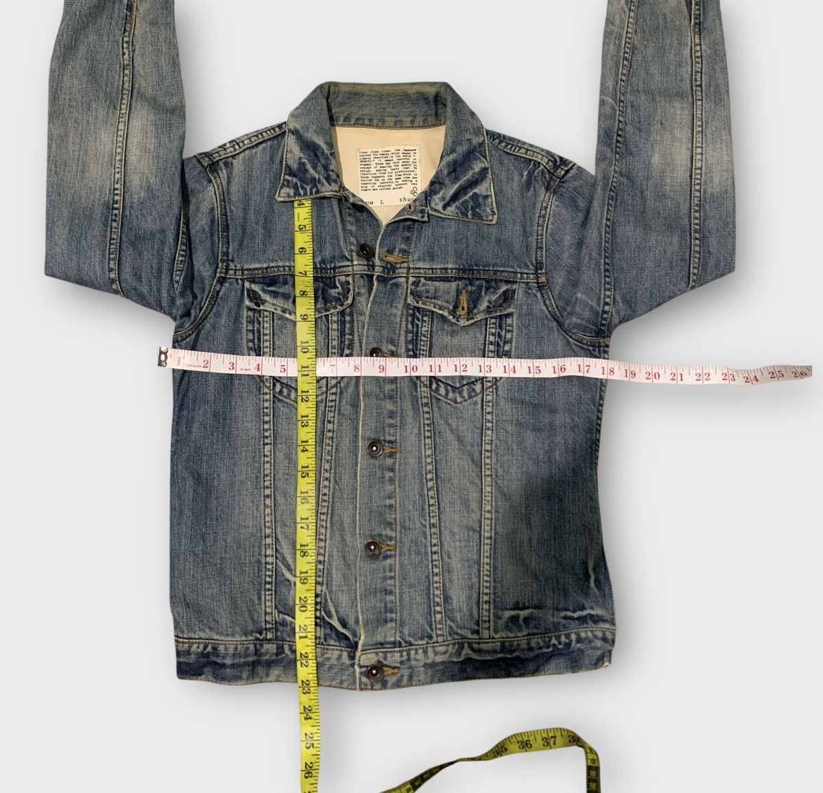 Global Work VINTAGE SHUCA JAPAN DENIM JACKET Size S / US 4 / IT 40 - 4 Thumbnail