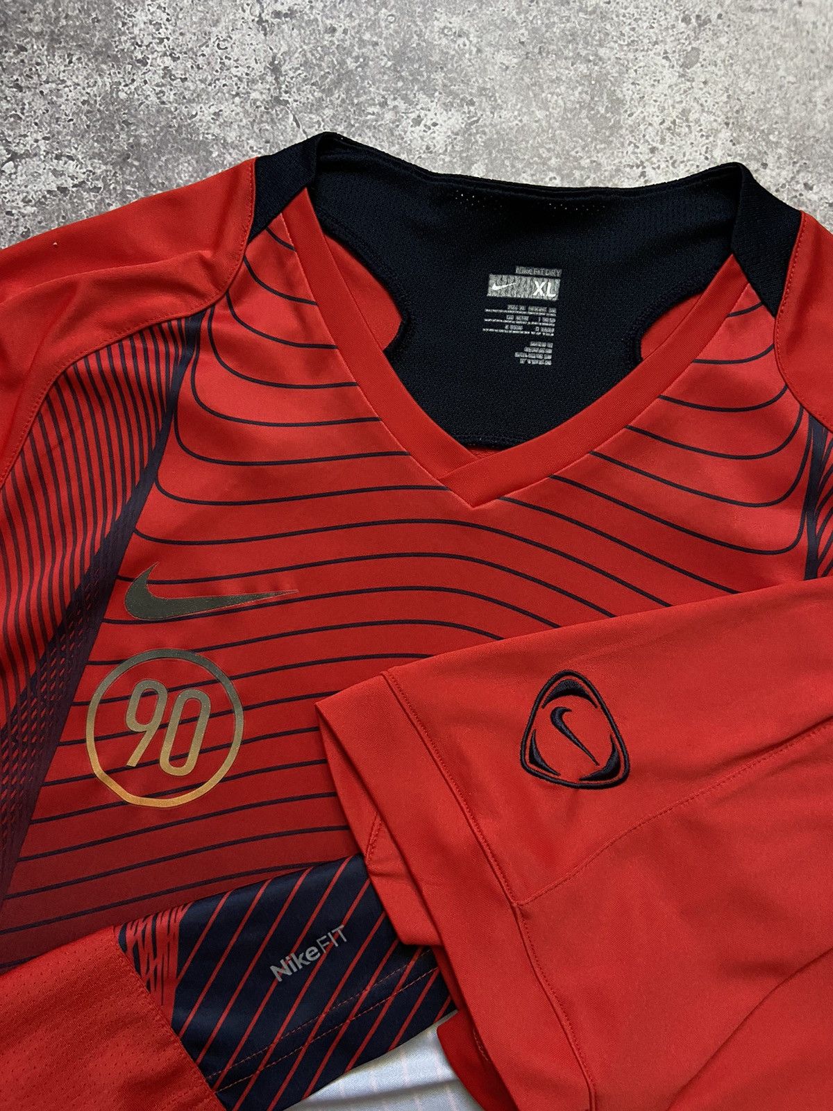 Nike Nike Total 90 Vintage Jersey T Shirt Size US XL / EU 56 / 4 - 3 Thumbnail