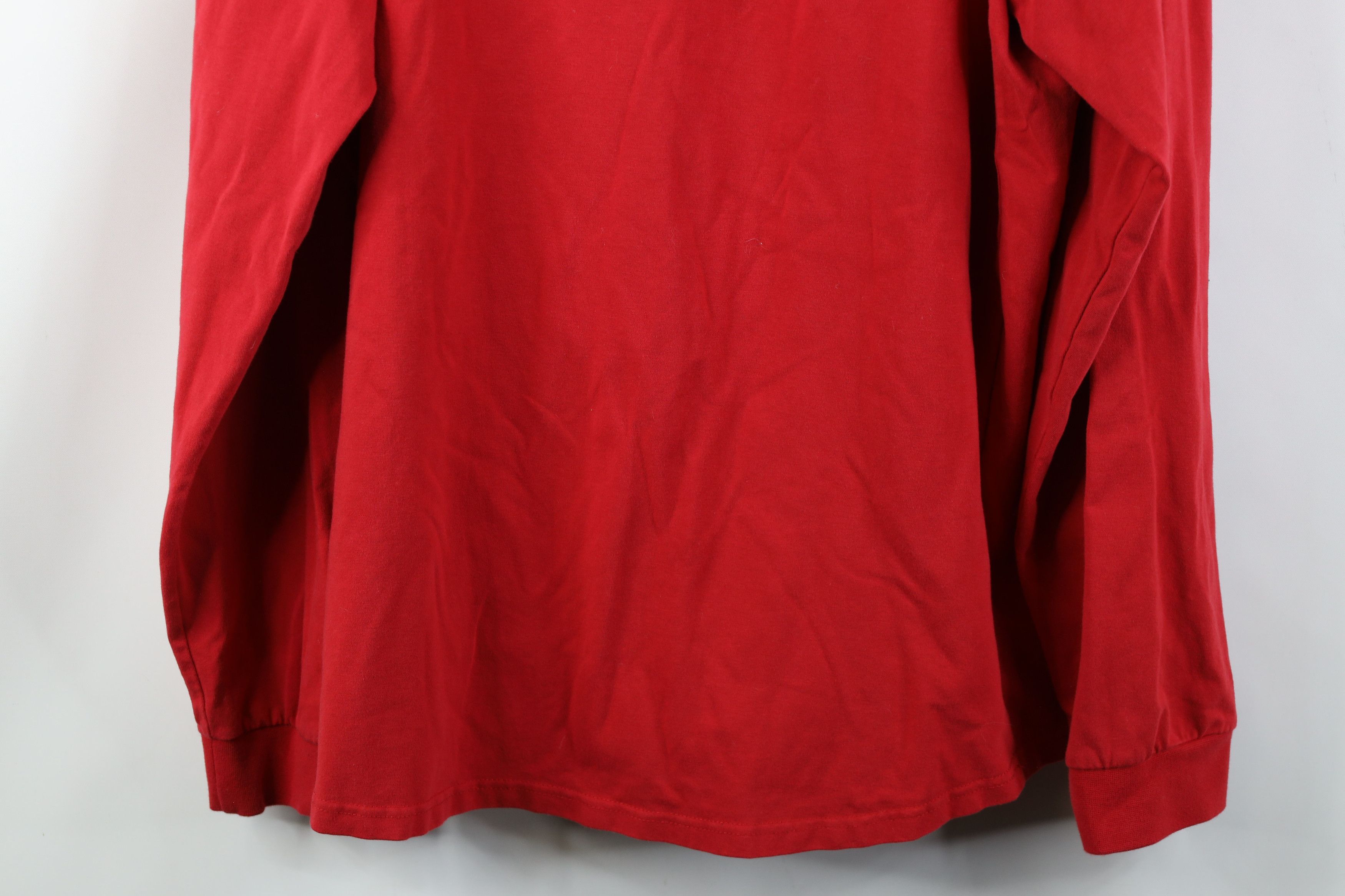 Nike Vintage Nike Mini Swoosh Mock Neck Long Sleeve T-Shirt Red Size US L / EU 52-54 / 3 - 14 Thumbnail