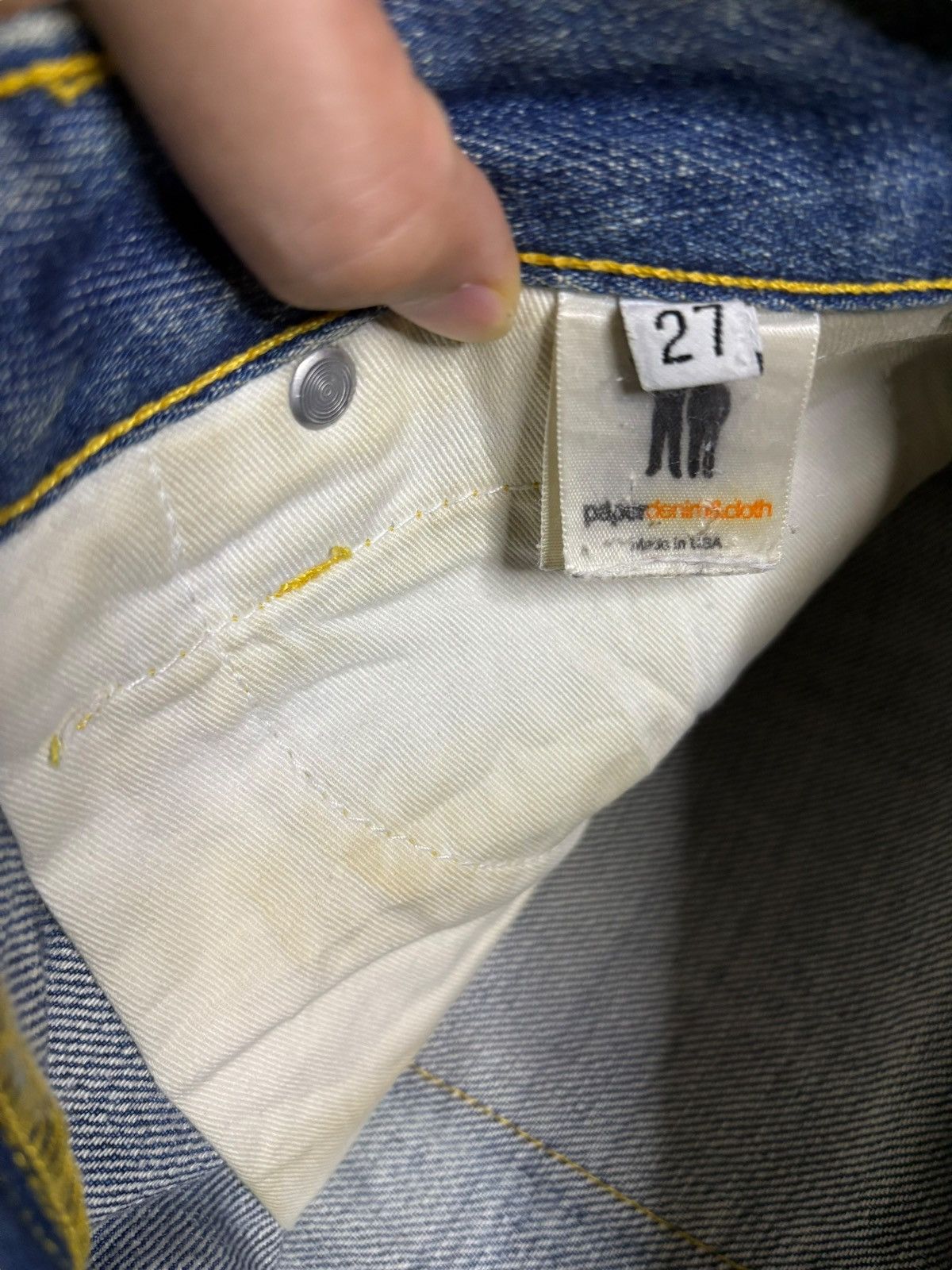 Japanese Brand × Paper Denim & Cloth Vintage USA Paper Denim Clothes Mud Wash Flare Jeans Size 30" / US 8 / IT 44 - 10 Thumbnail