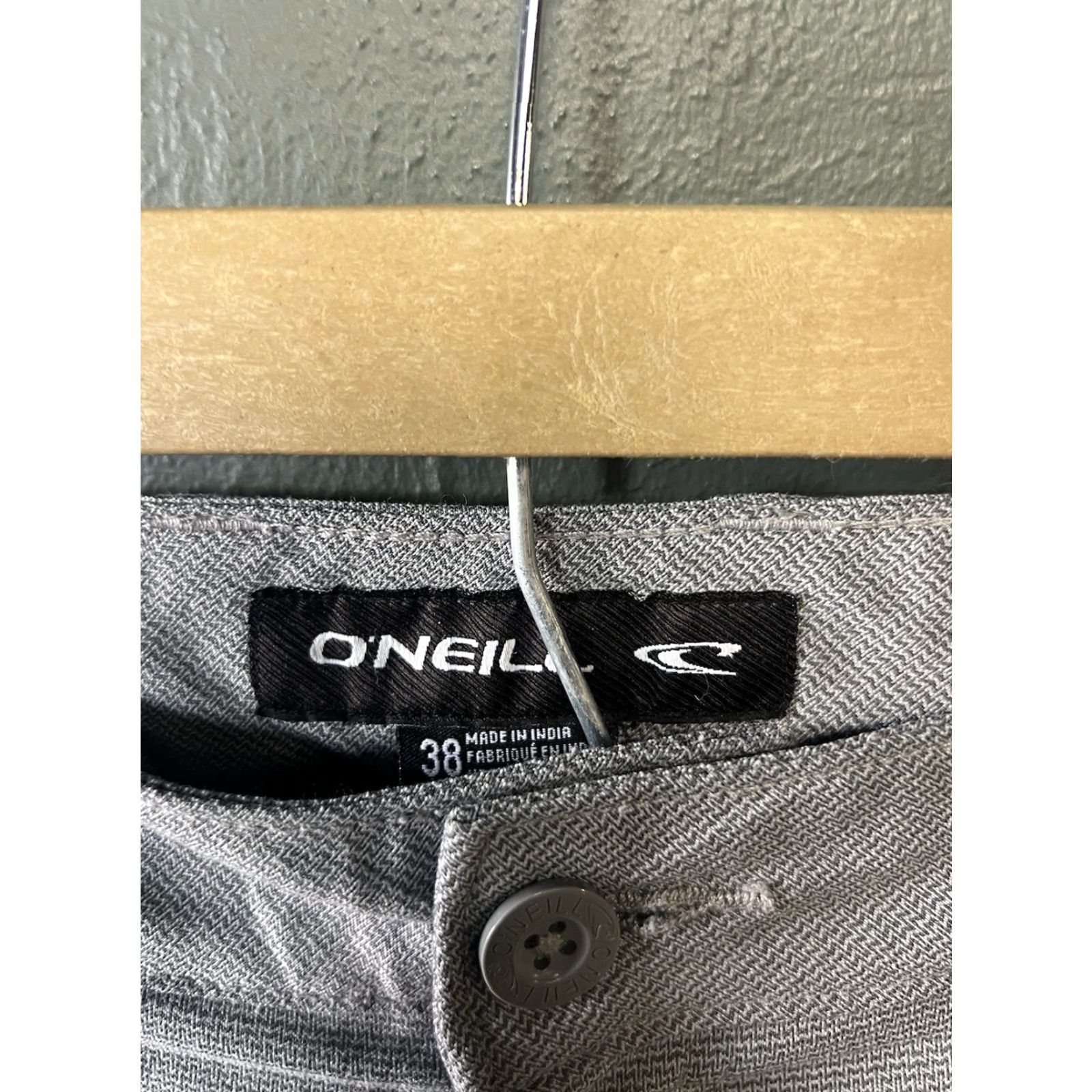 O'Neill Oneill Mens Gray Chino Shorts Size 38 Size US 38 / EU 54 - 3 Thumbnail