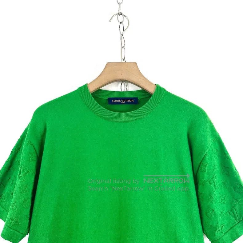 Louis Vuitton Louis Vuitton Green full embossed logo short sleeve Size US M / EU 48-50 / 2 - 3 Thumbnail