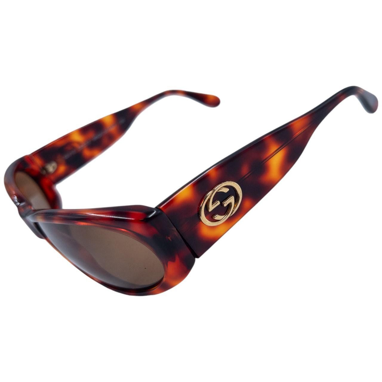 Gucci Vintage Gucci Tortoise Shell Sunglasses Size ONE SIZE - 5 Thumbnail