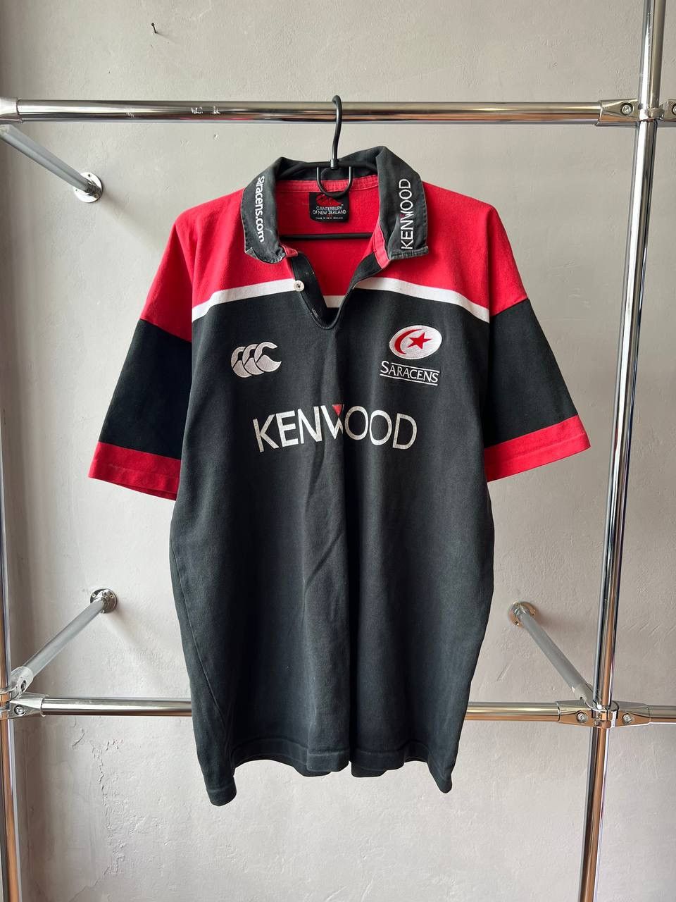Canterbury of New Zealand 2000/01 SARACENS HOME RUGBY UNION SHIRT JERSEY CANTERBURY Size US XXL / EU 58 / 5 - 2 Thumbnail