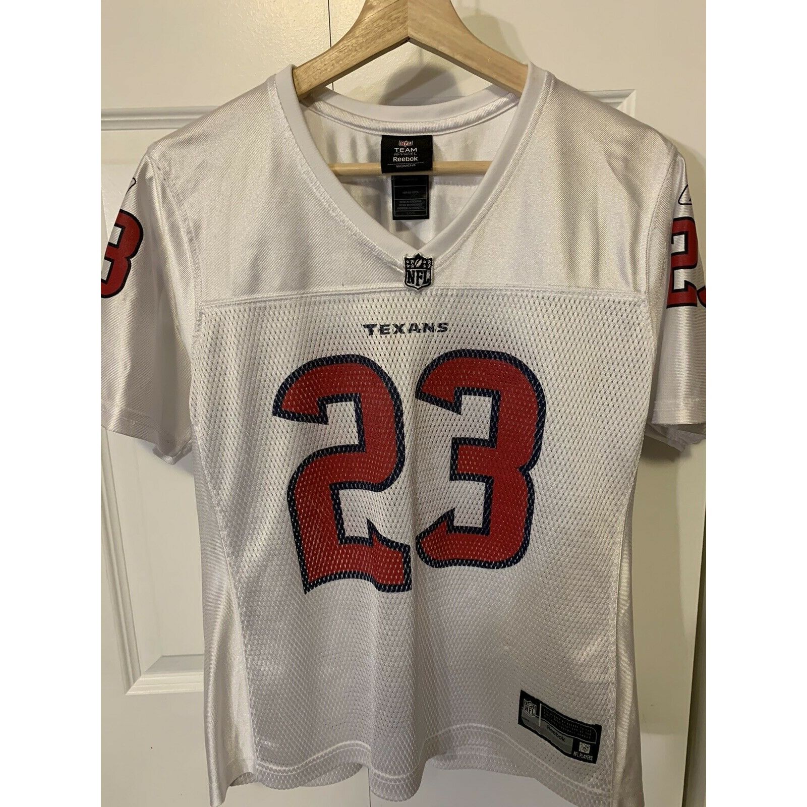 Reebok Reebok NFL Houston Texans Women's Size L #23 Foster Jersey Size L / US 10 / IT 46 - 4 Thumbnail