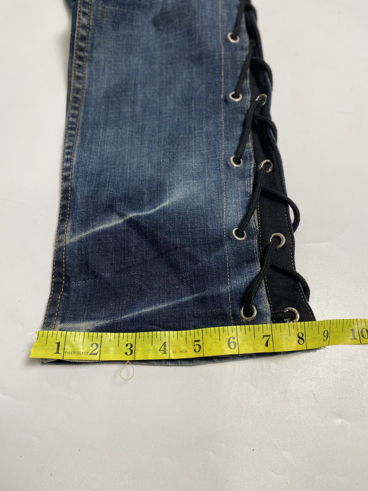 Japanese Brand Lace up flare clouds72 jeans ifsixwasnine lgb style Size US 32 / EU 48 - 17 Thumbnail