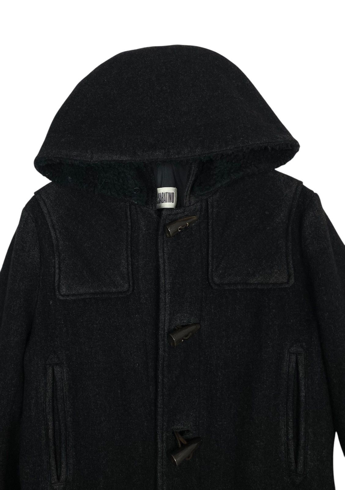 Japanese Brand Rare‼️ Vtg J. Sabatino Wool Hoodie Duffle Coat Made Japan Size US S / EU 44-46 / 1 - 4 Thumbnail